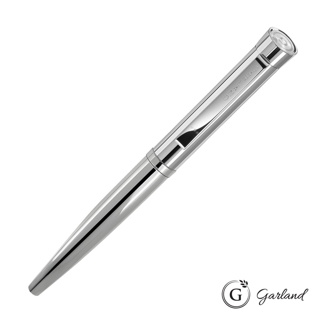 Garland® Executive Signature Emblem Rollerball Pen - Chrome 1