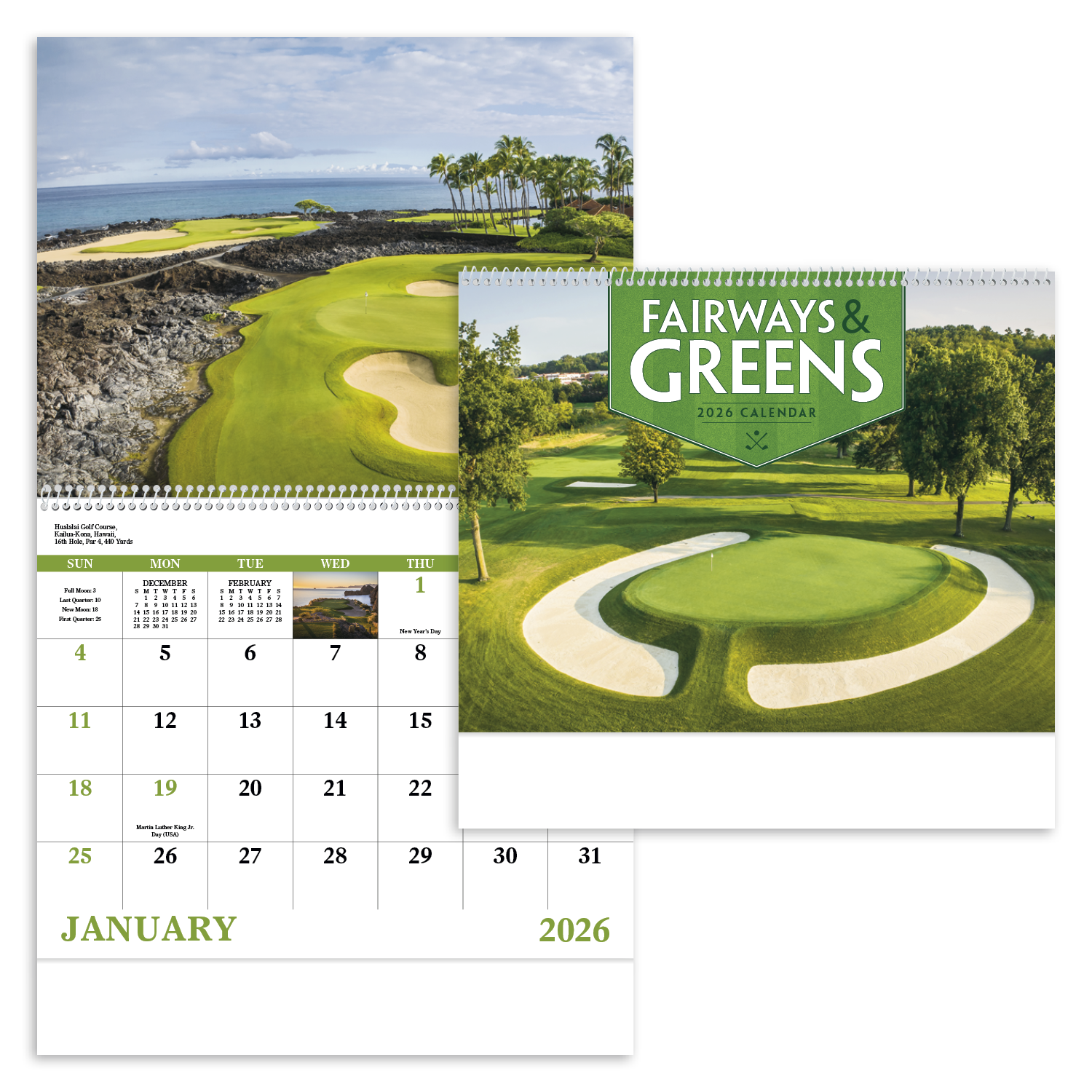 Good Value™ Fairways & Greens - Spiral Calendar 17