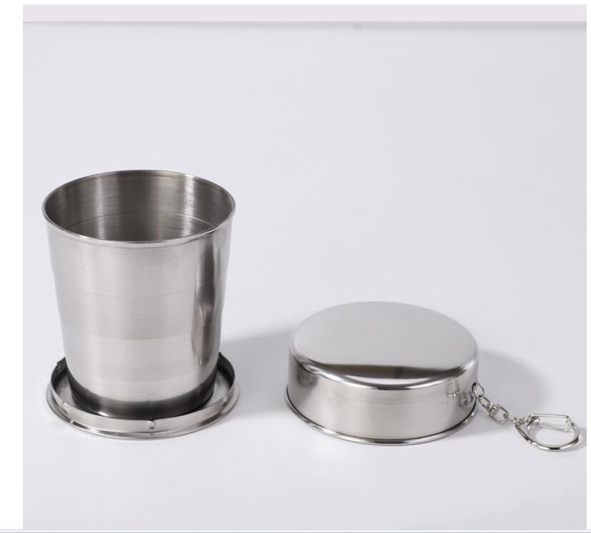 Retractable Stainless Steel Portable Keychain Wine Glass 2