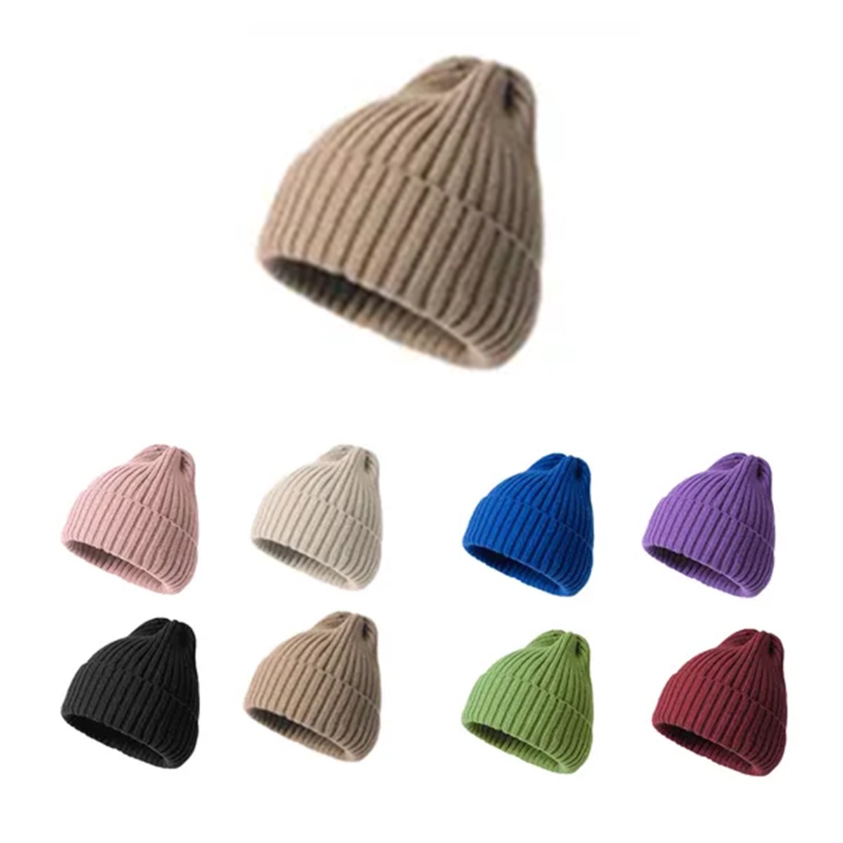 Warm Cozy Embroidery Knitted Cuffed Beanie 2