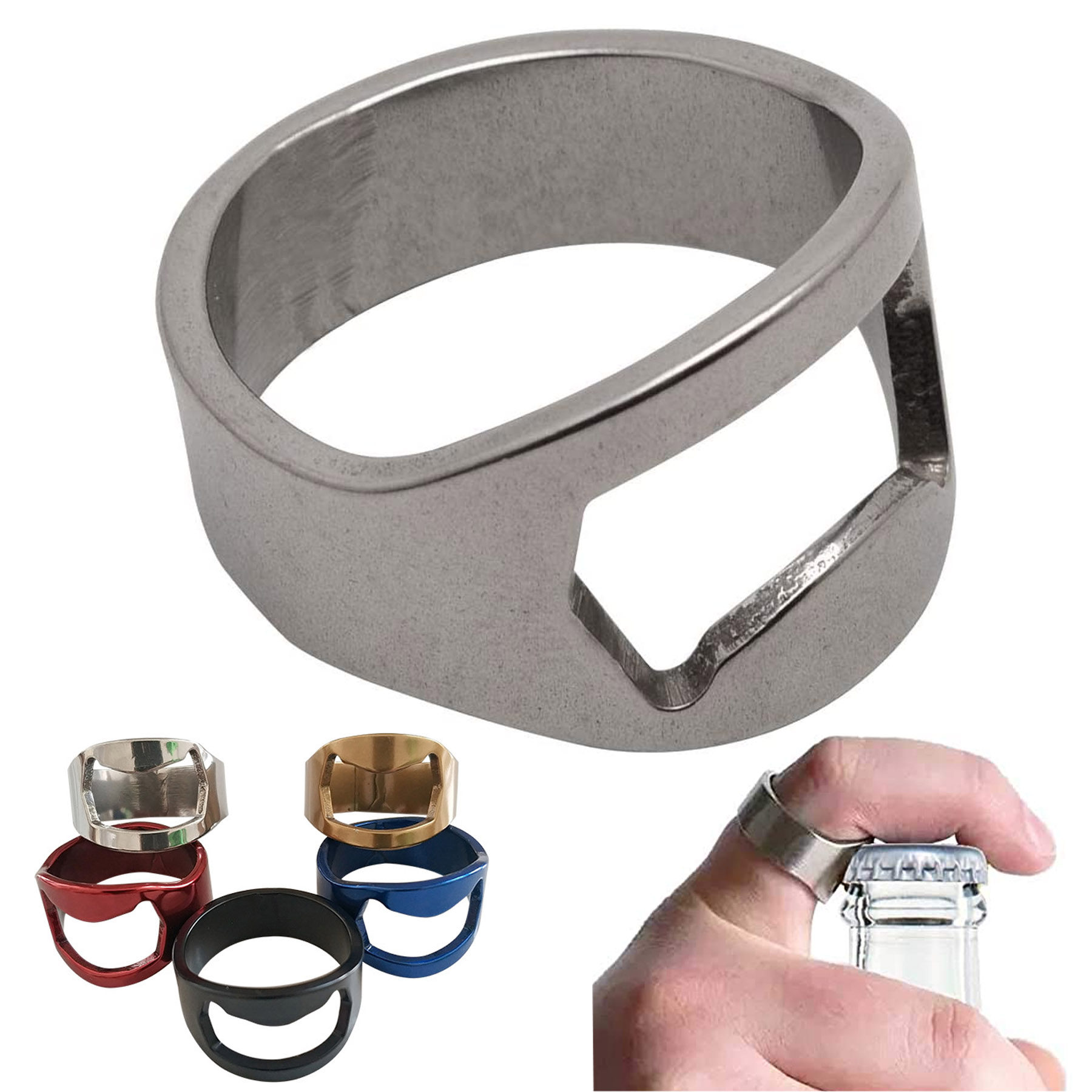 Stainless Steel Ring Bottle Opener 1