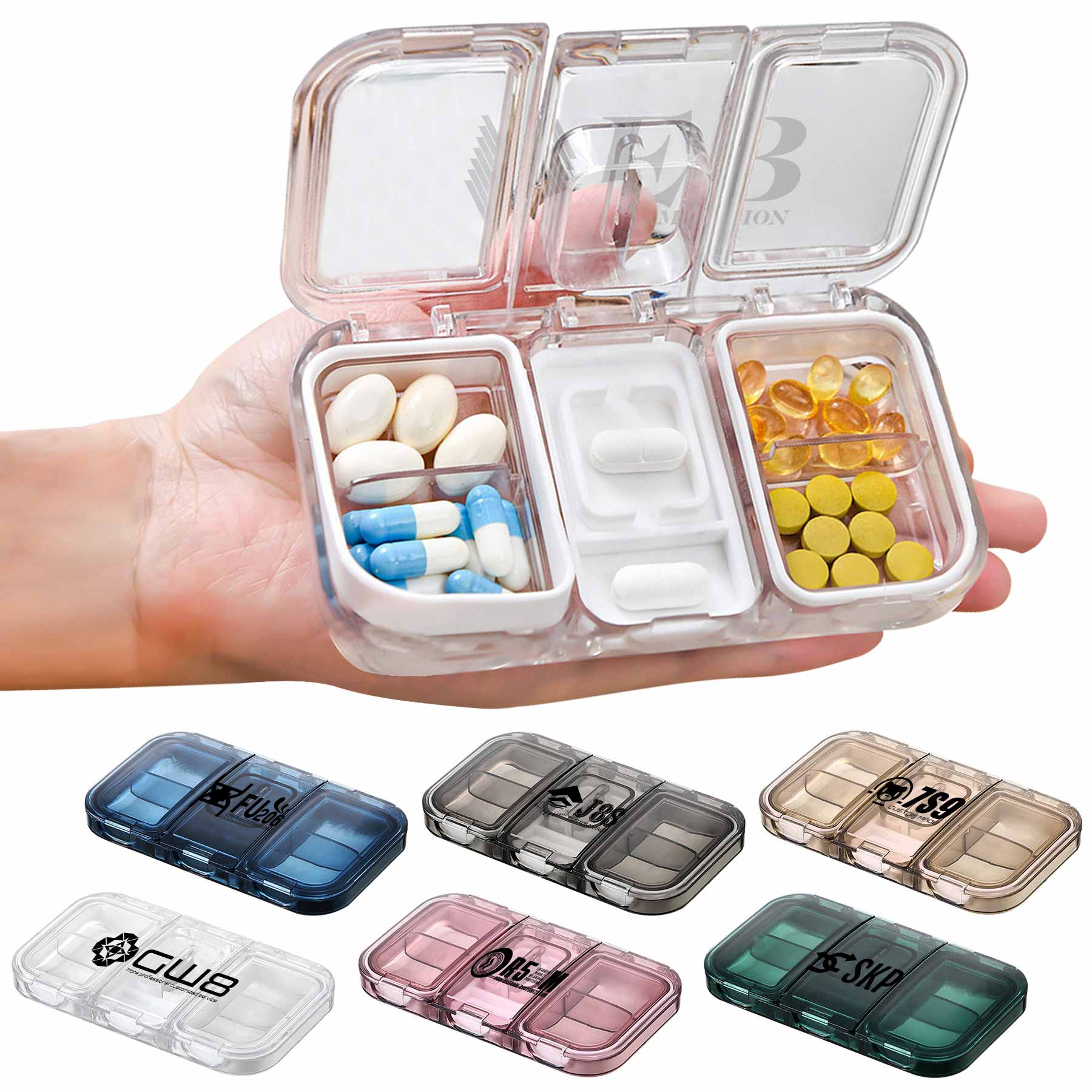 Travel Pill Container Box for Purse 1
