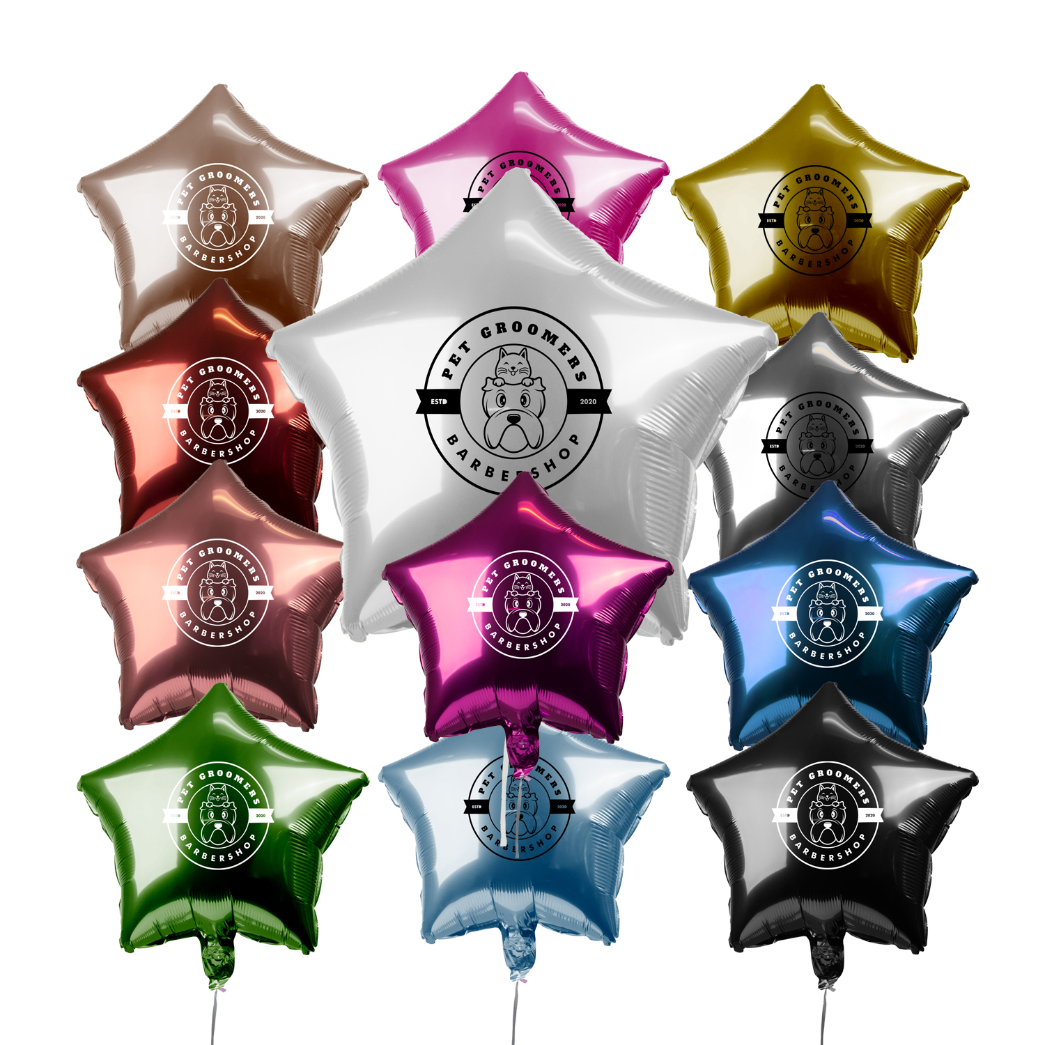 18" Star-Shaped Mylar Balloon (1 Color Imprint) 2