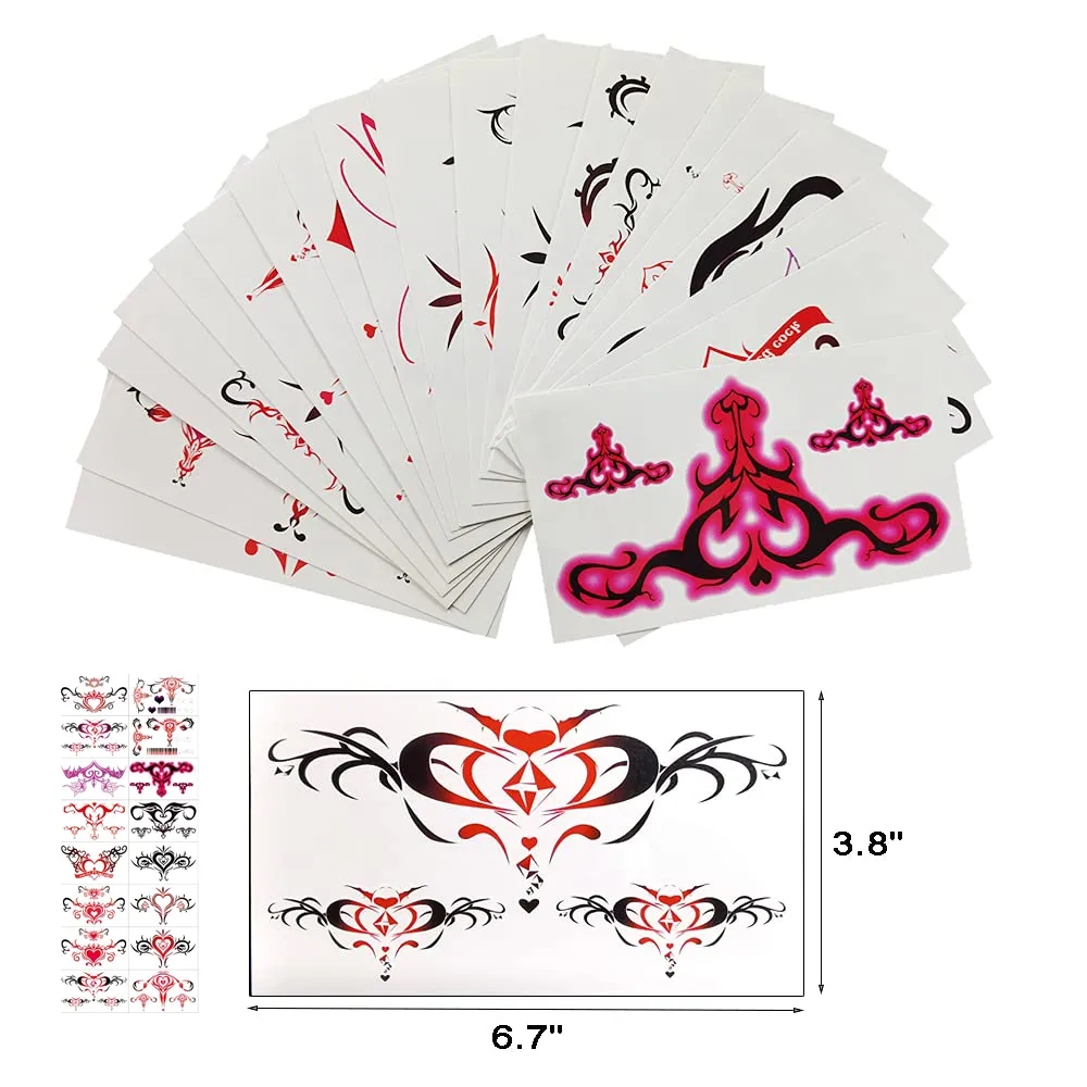 Sexy Navel Temporary Tattoos  3.8"X6.7" 1