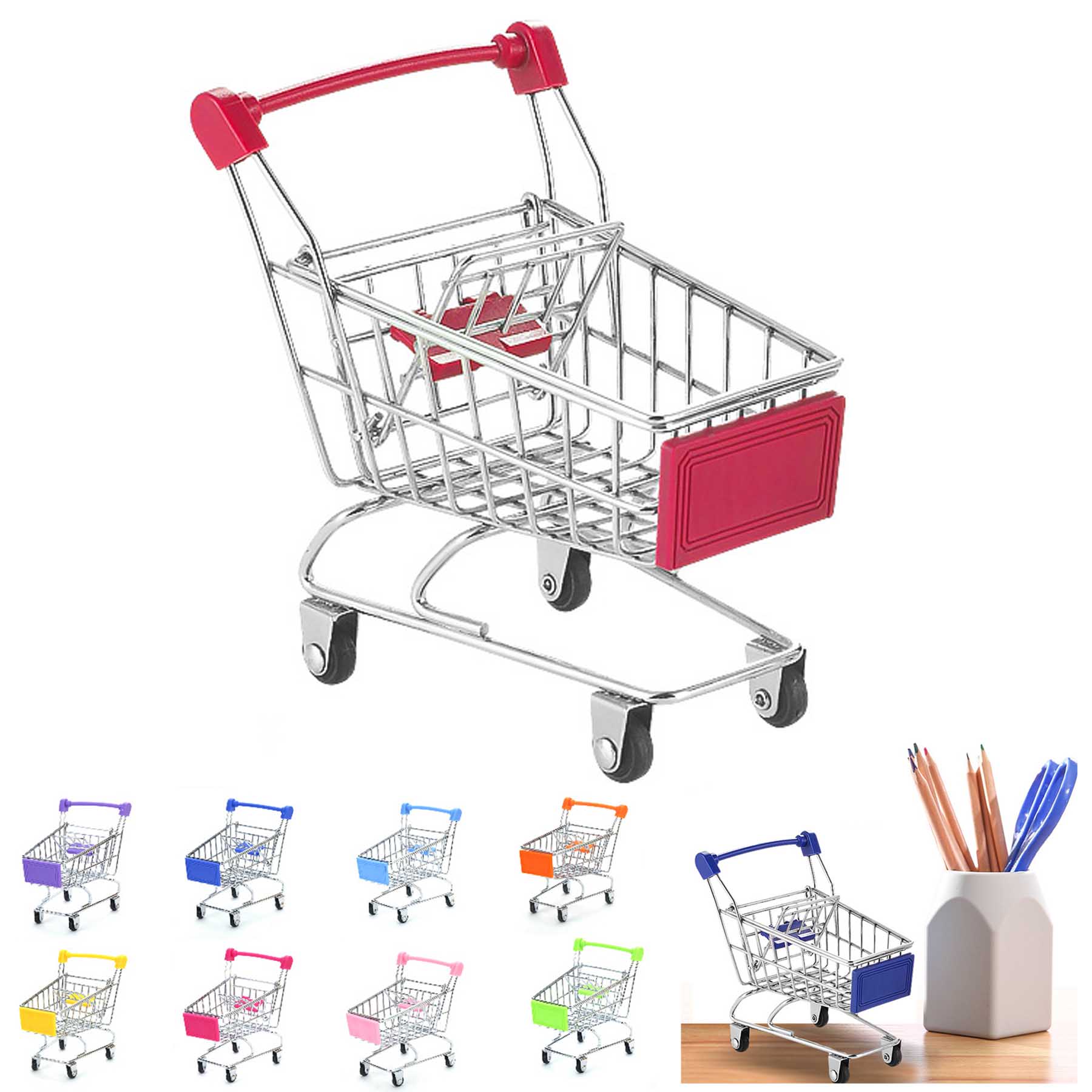 MINI Shopping Charts Trolley Desk Organizers 2