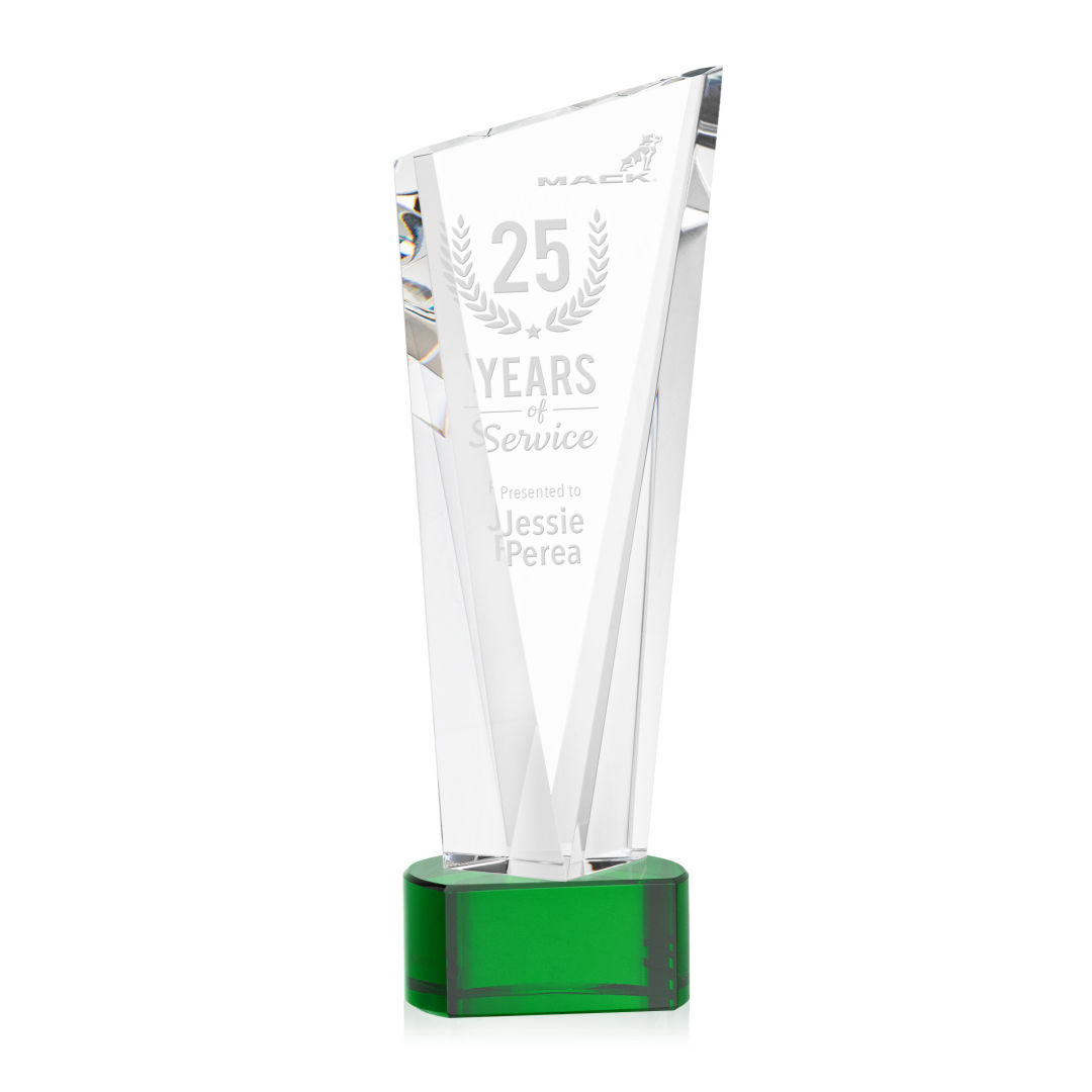 Plymouth Award on Paragon Base - Green 7