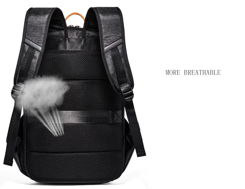 Men's Sports Waterproof Laptop Bags with USB Charging Port 13