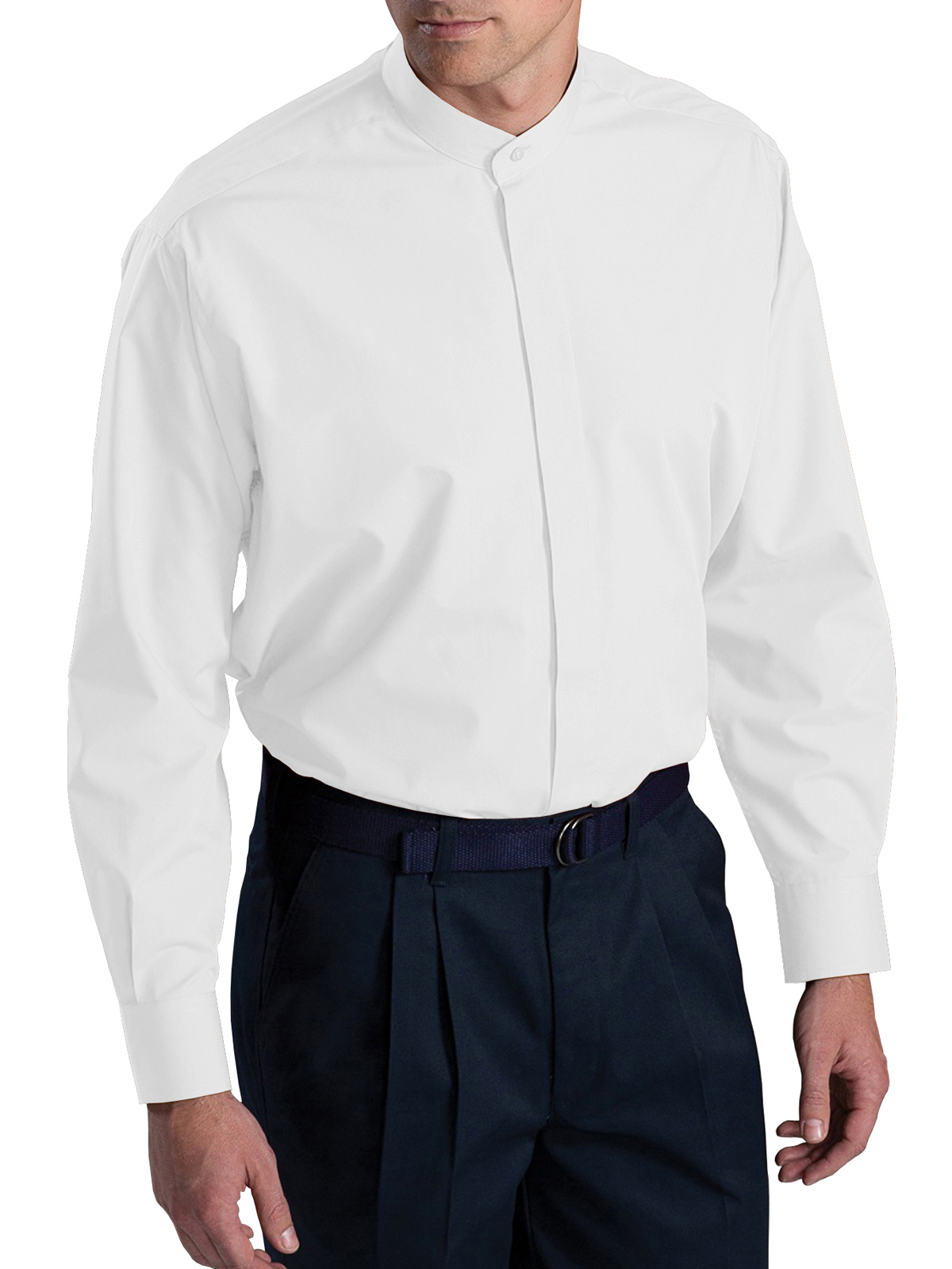 Edwards Shirts & Blouses - Men's Pocketless Banded Collar Shirt 8