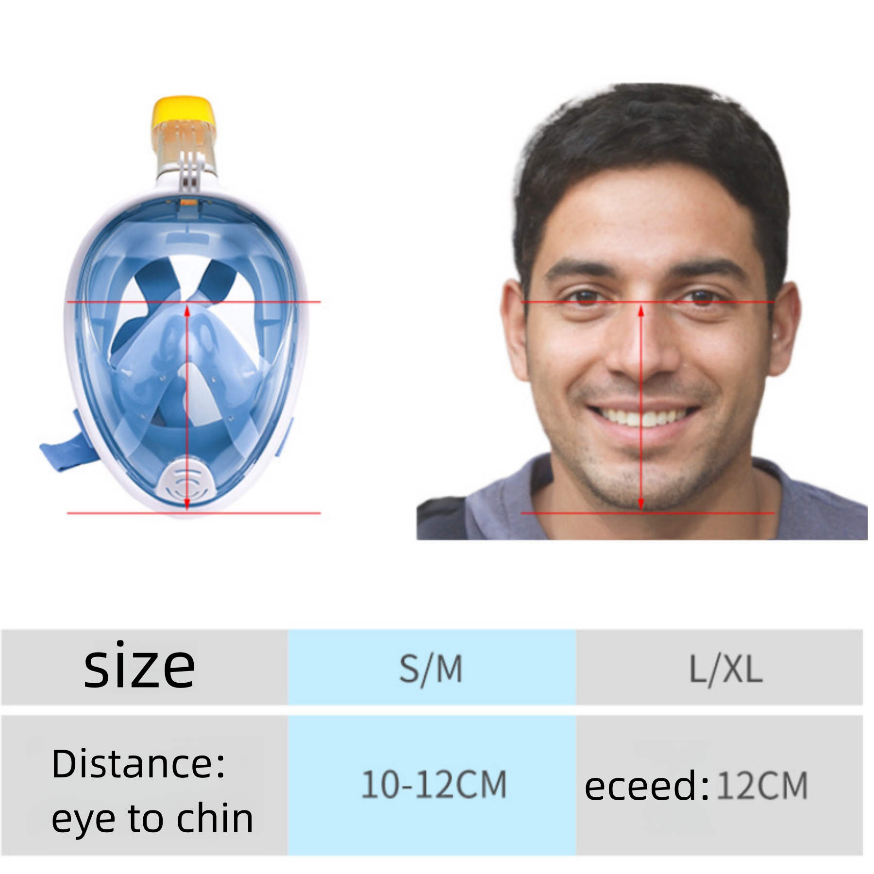 Face Snorkel Mask 1