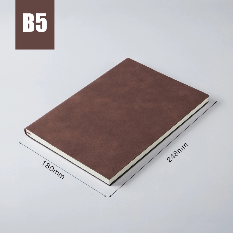 PU Leather A6/A5/B5 Business Travel Journal Diary Notebook 1