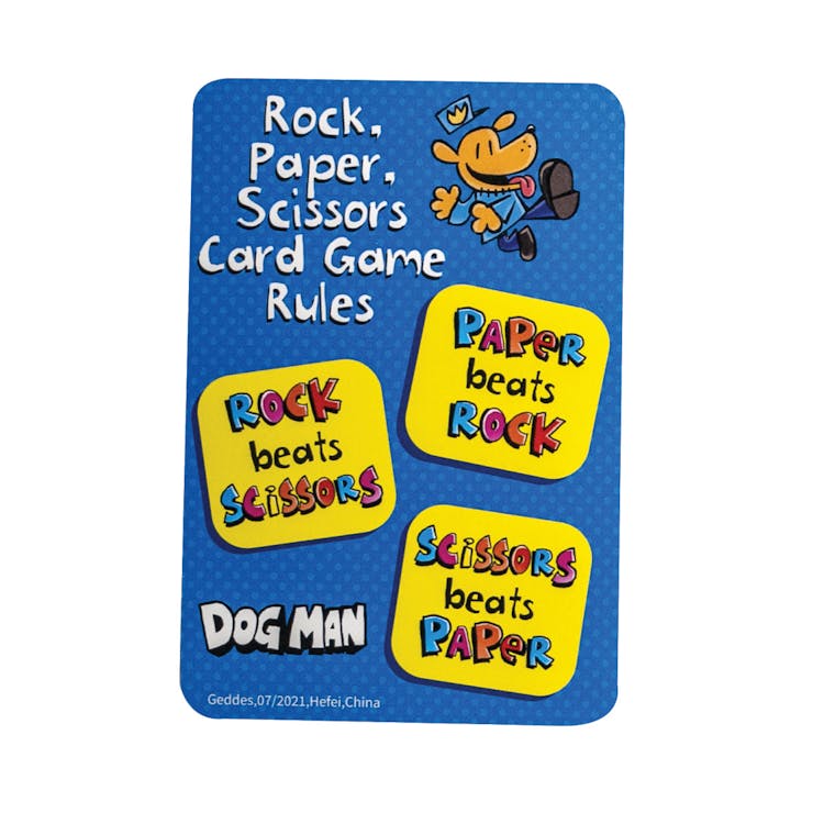 Dog Man Rock Paper Scissors Games - 40 Sight Words 2