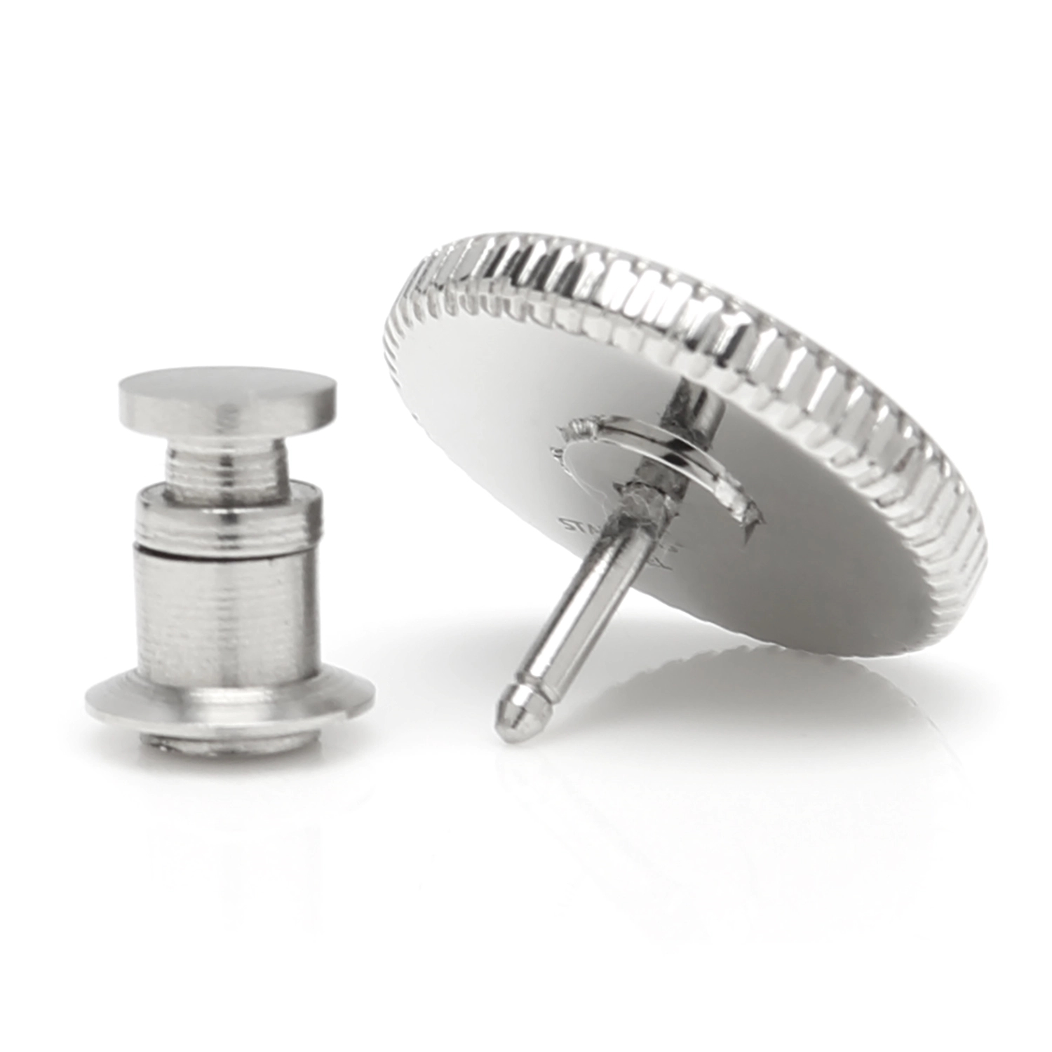 Coin Edge Stainless Steel Engravable Lapel Pin