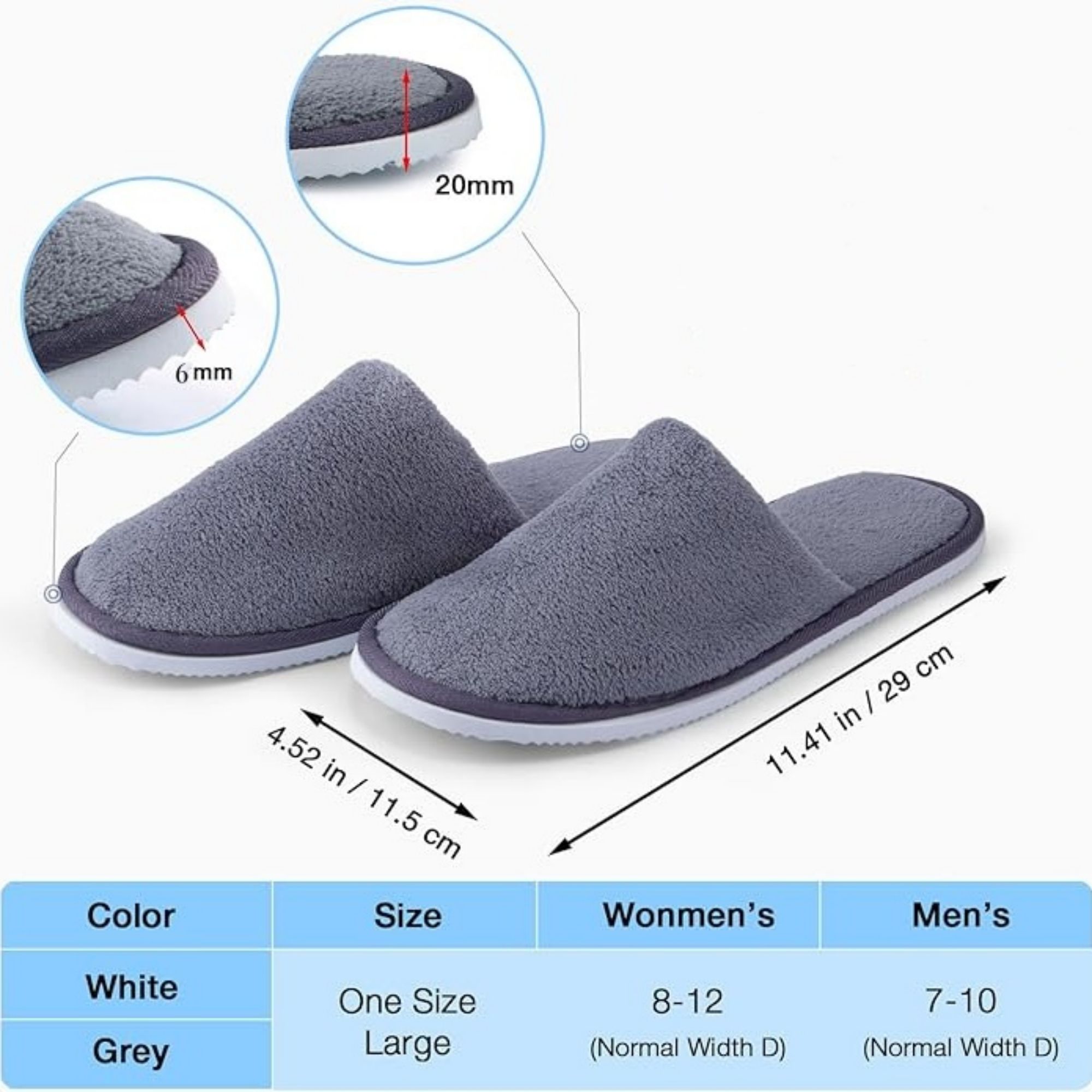 Comfortable Individually Wrapped Guest Slippers 5