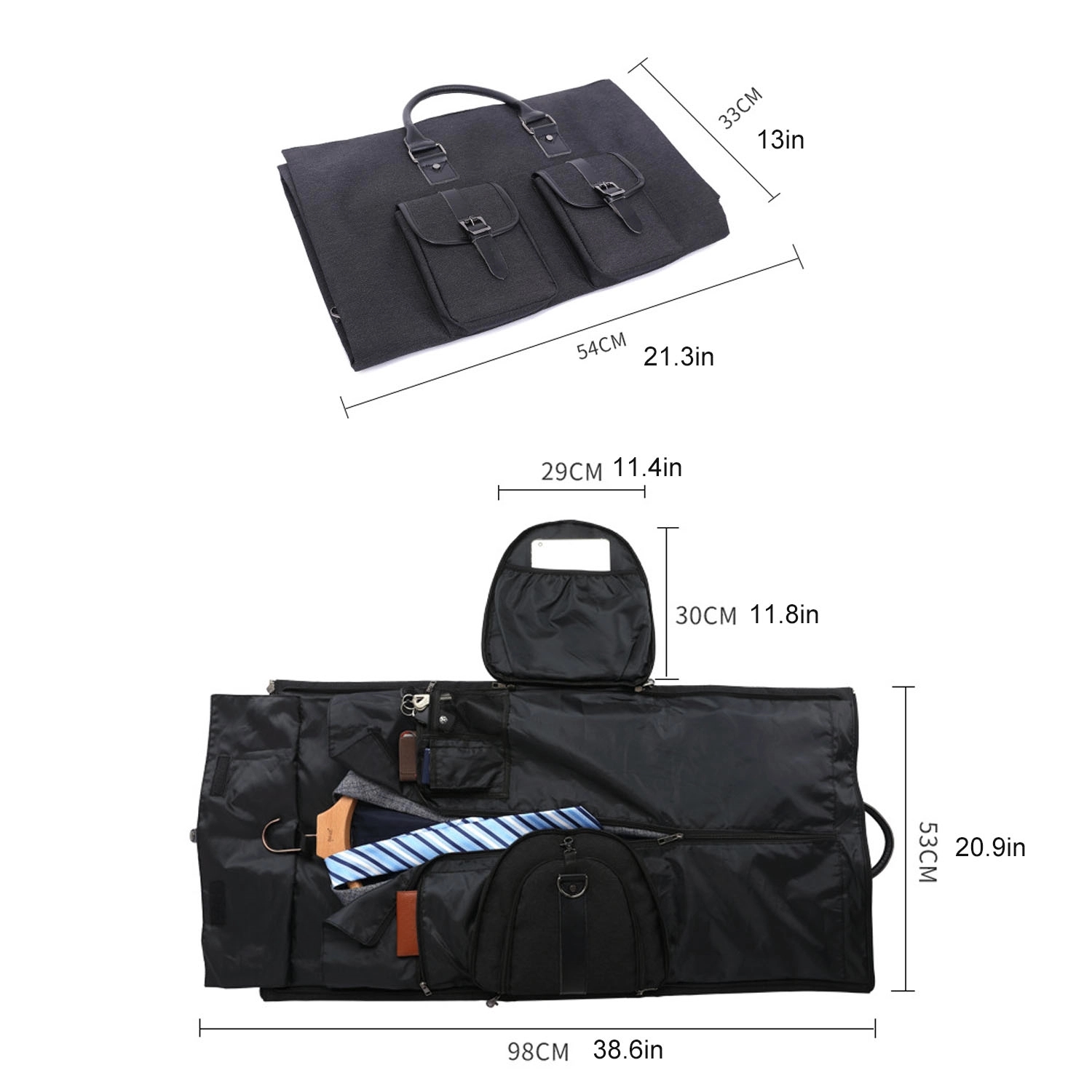 Suit Carry On Garment Bag With Shoulder Strap 6