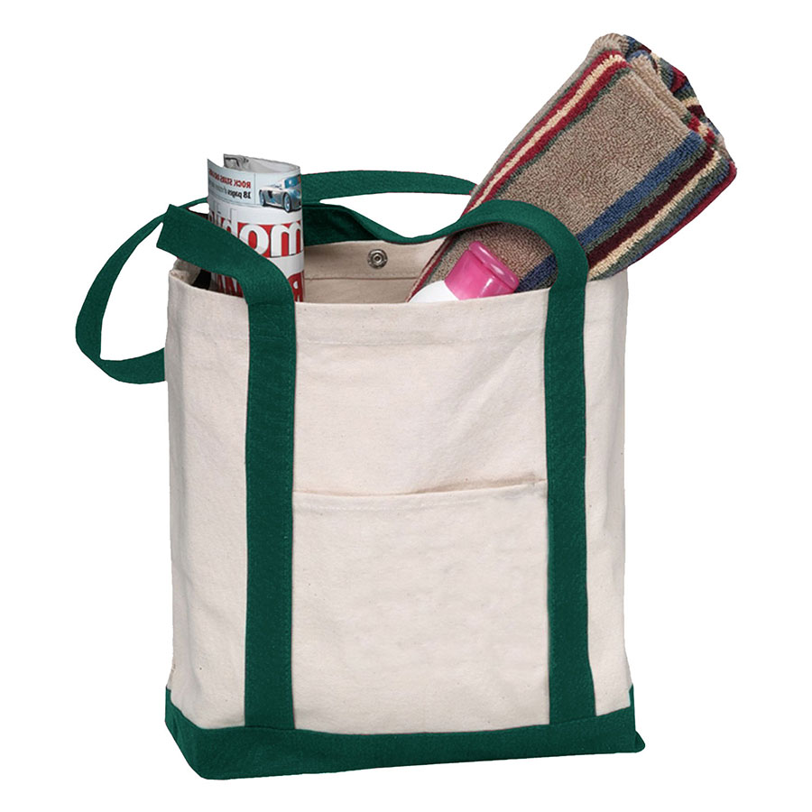 Heavy Duty 18 oz Cotton Canvas Boat Bag - 19.75"W x 13.25"H
