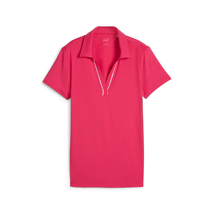 Puma Ladies Cloudspun Piped Short Sleeve Polo 16