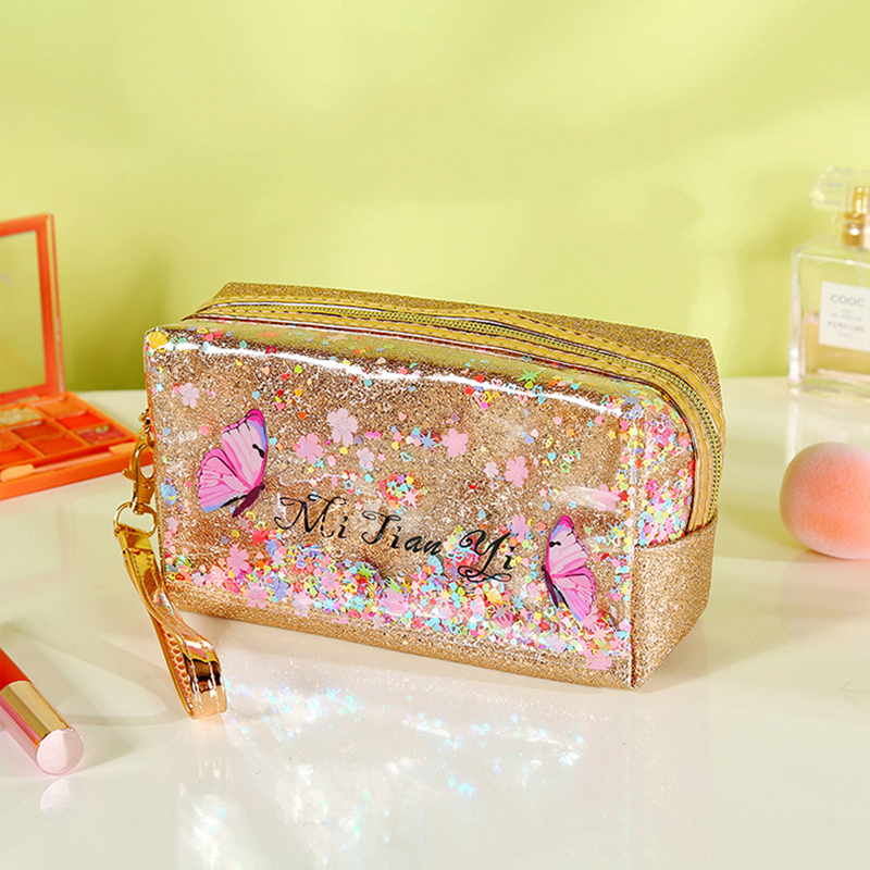Portable Glitter Toiletry Bag Cosmetic Bag 3