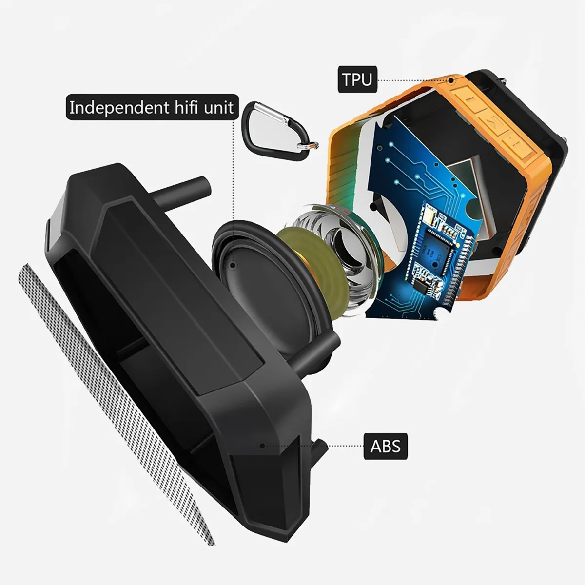 Bluetooth Outdoor Portable IP65  Waterproof Hexagon Speaker 5