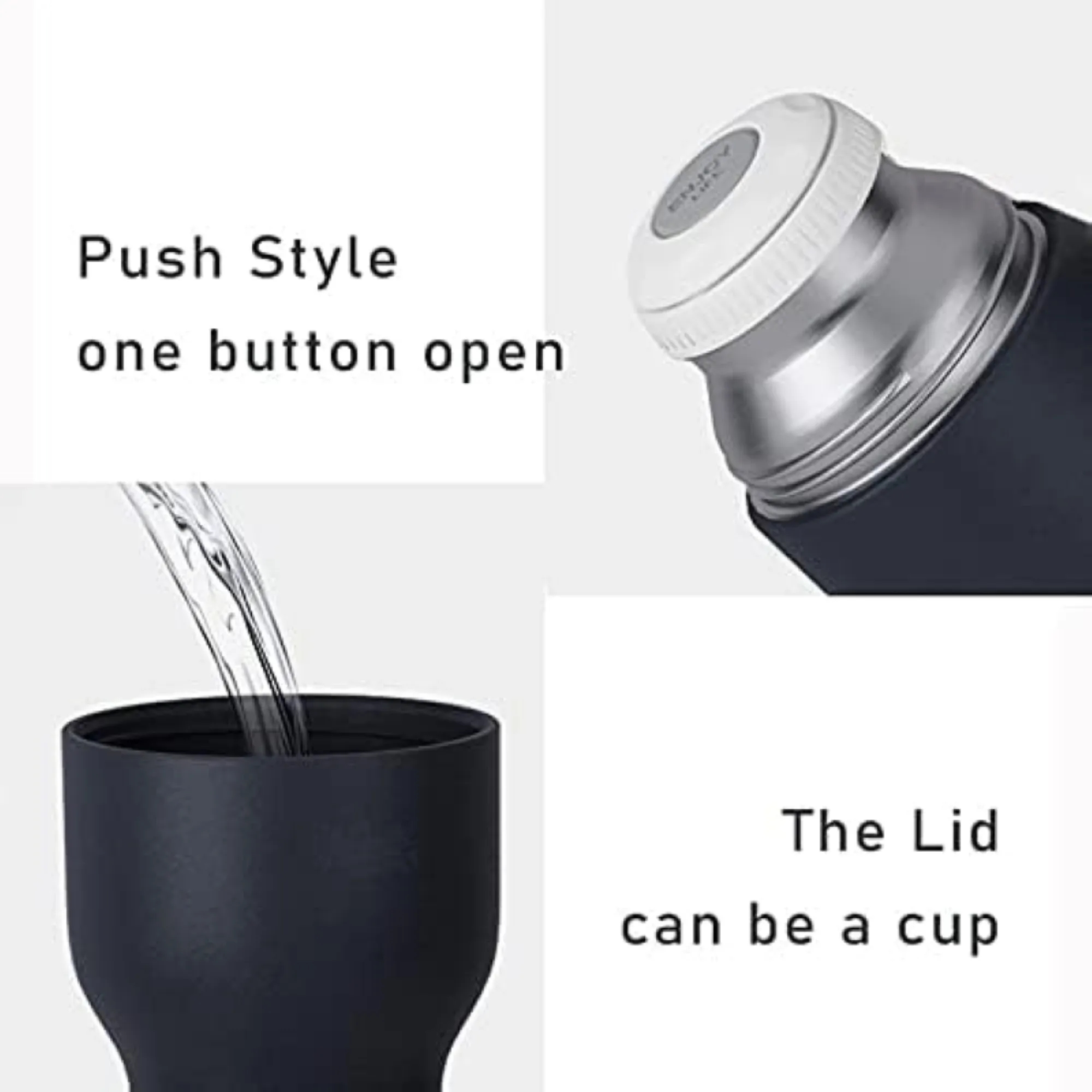 Stainless Steel Travel Thermos Mug With Handle 5