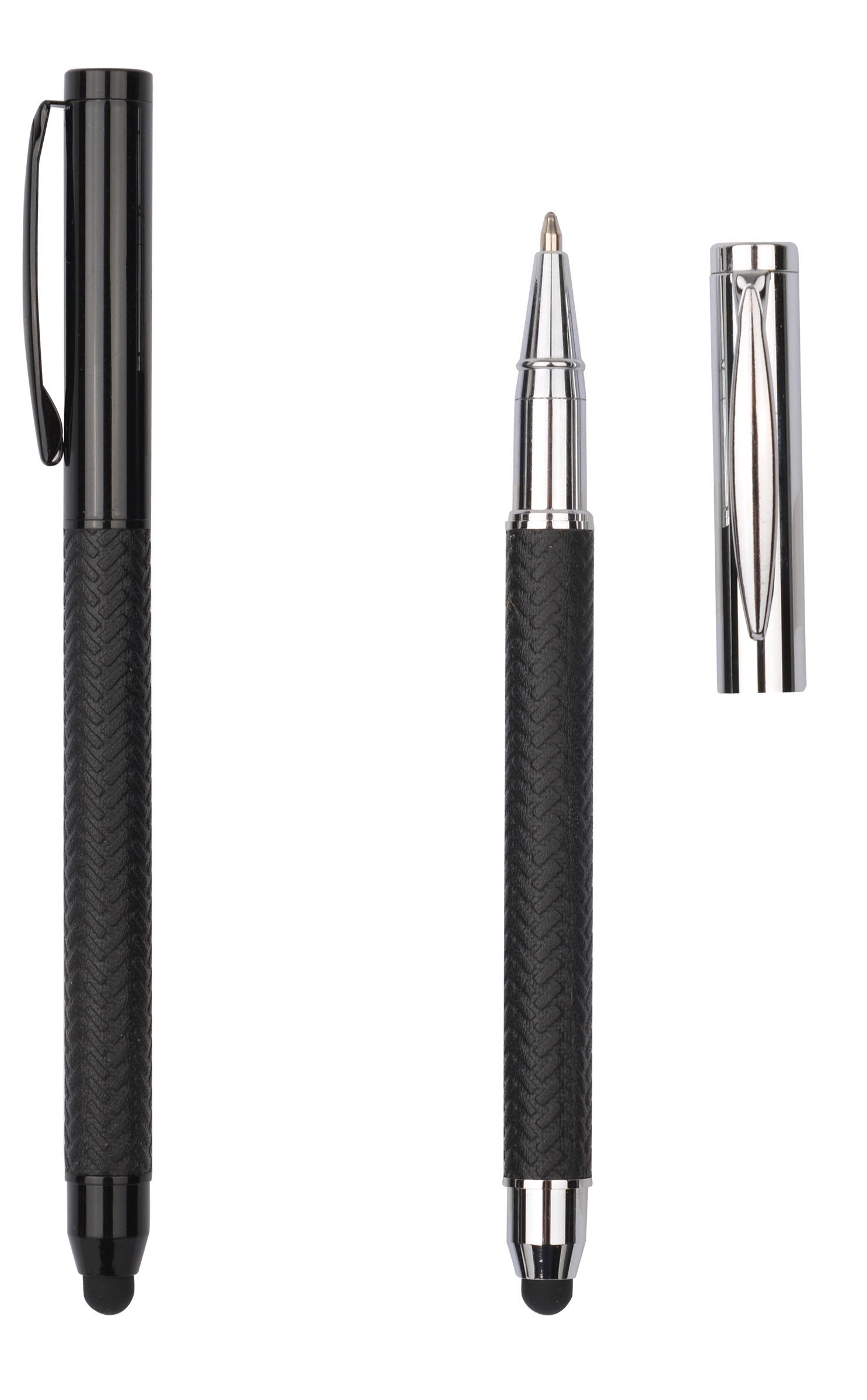 Premium Metal Gel Ink Pen with Stylus and Cap 4