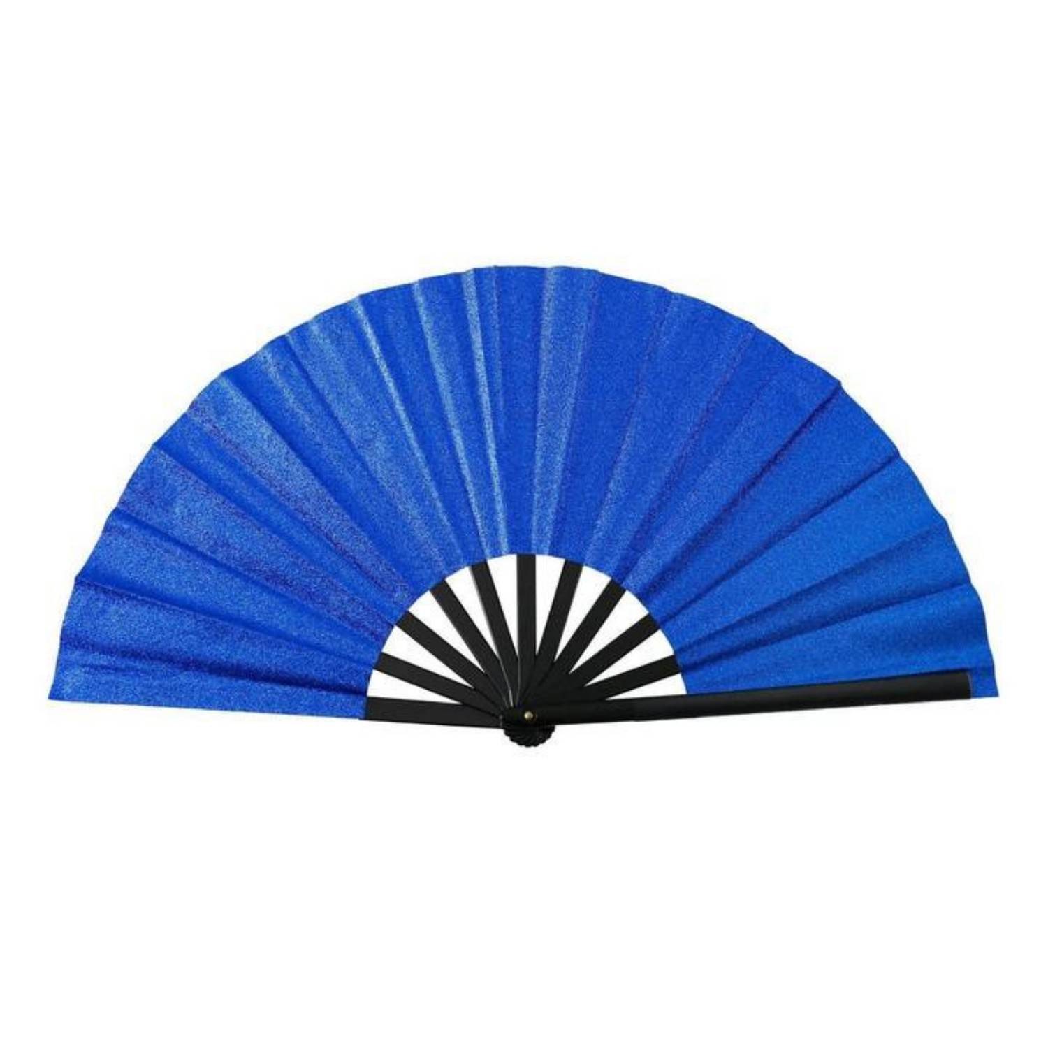 13 Inch Glitter Bamboo Handheld Folding Fan 9