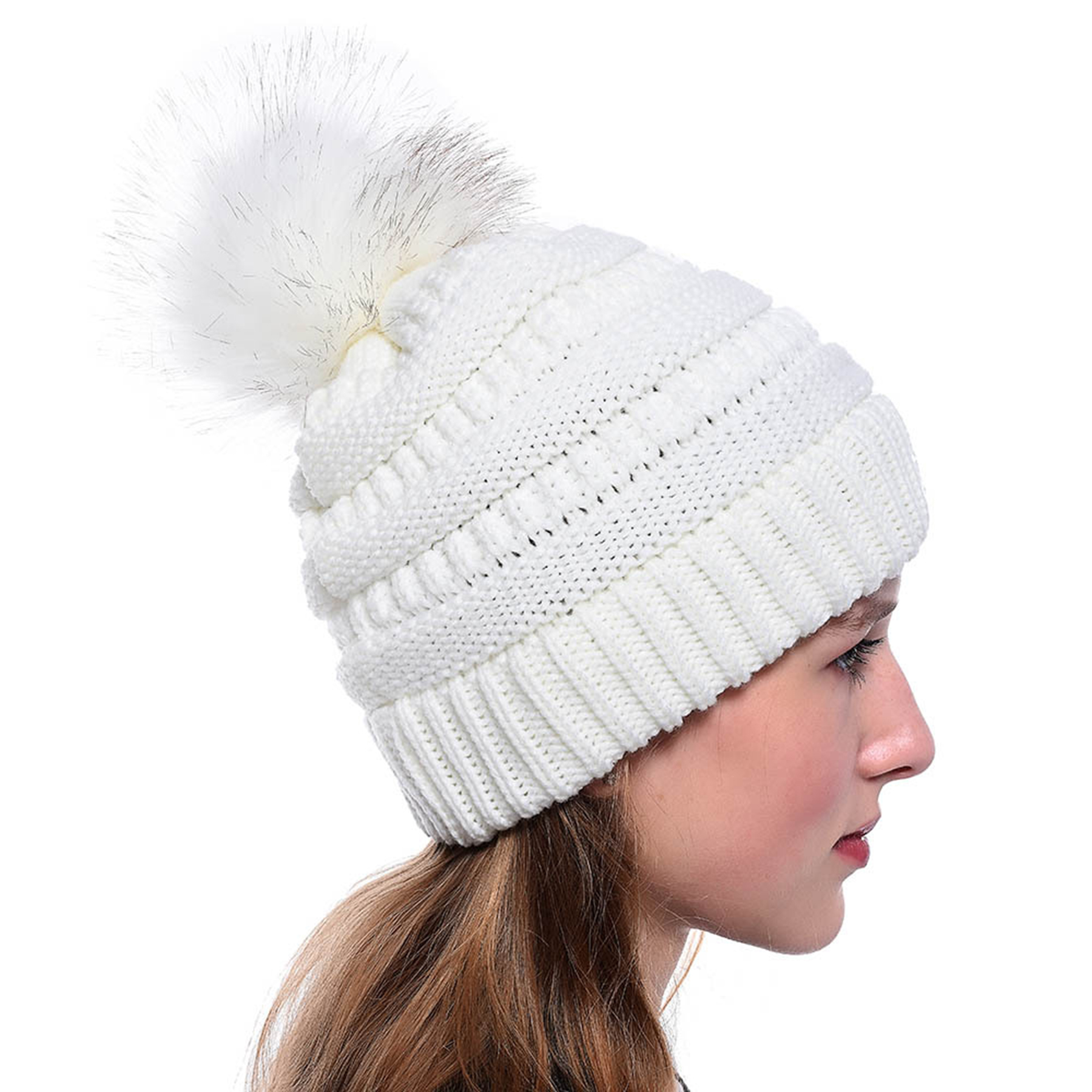 Womens Winter Knitted Beanie Hat 3