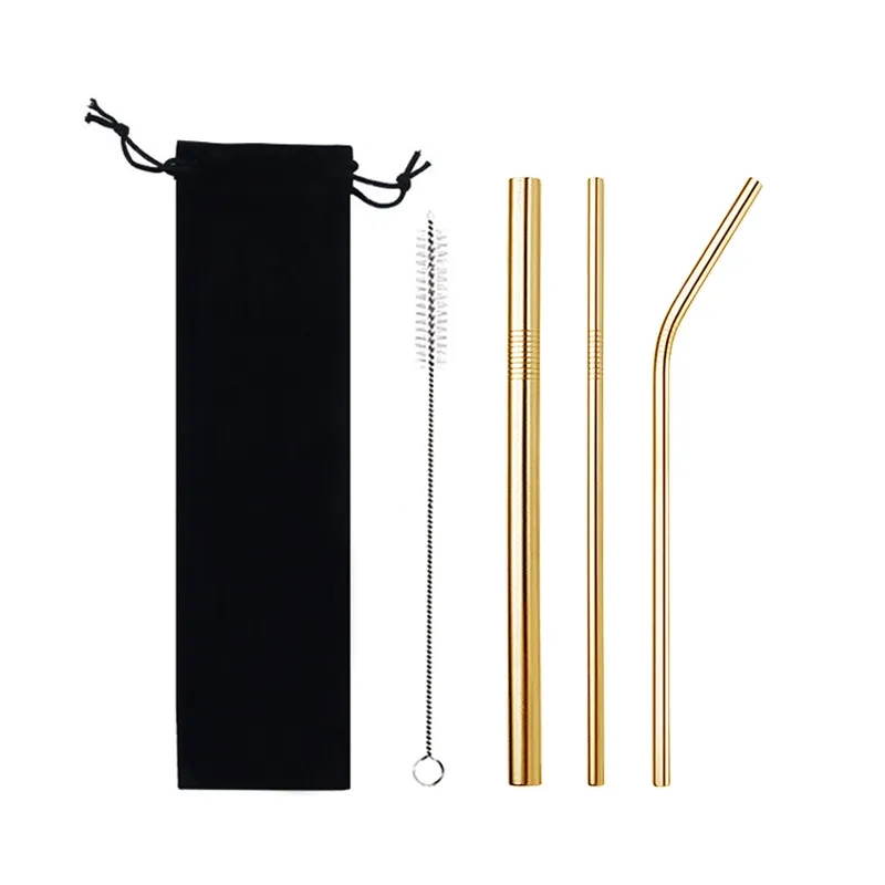 Stainless Steel Straw Set 3