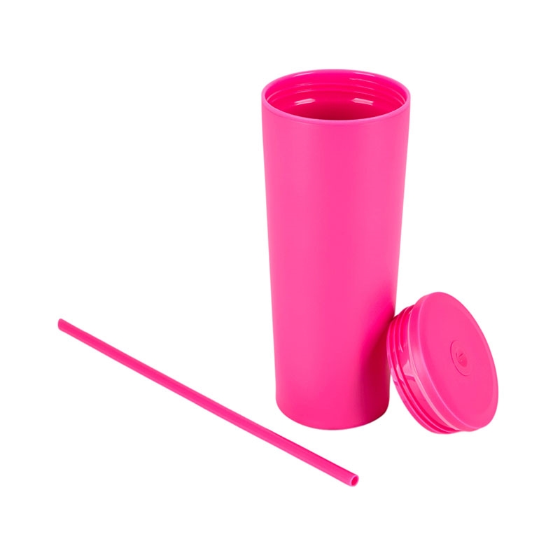 Bayard 24 oz. Double Wall Steel/PP Liner Straw Tumbler 6