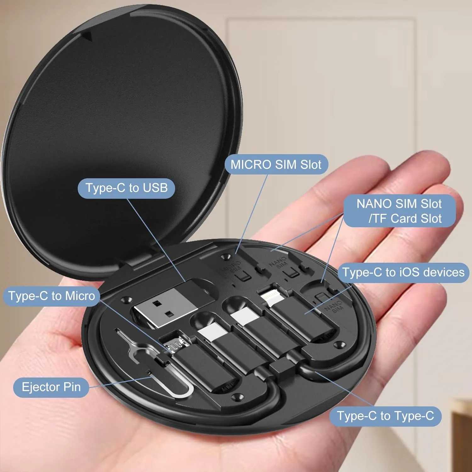 Multi USB Charging Adapter Cable Kit 7