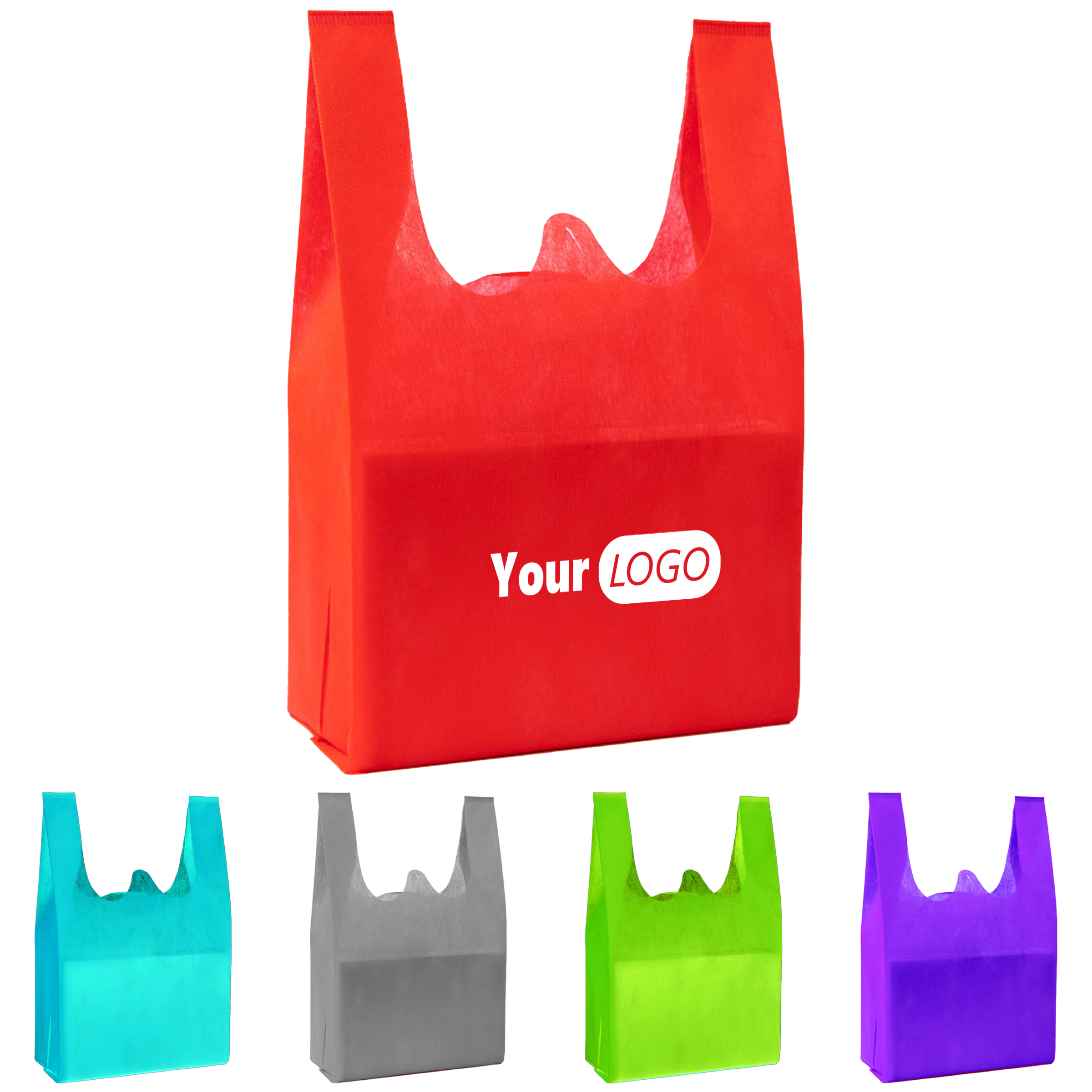 Non-Woven Eco-Friendly Custom Vest Bag 1