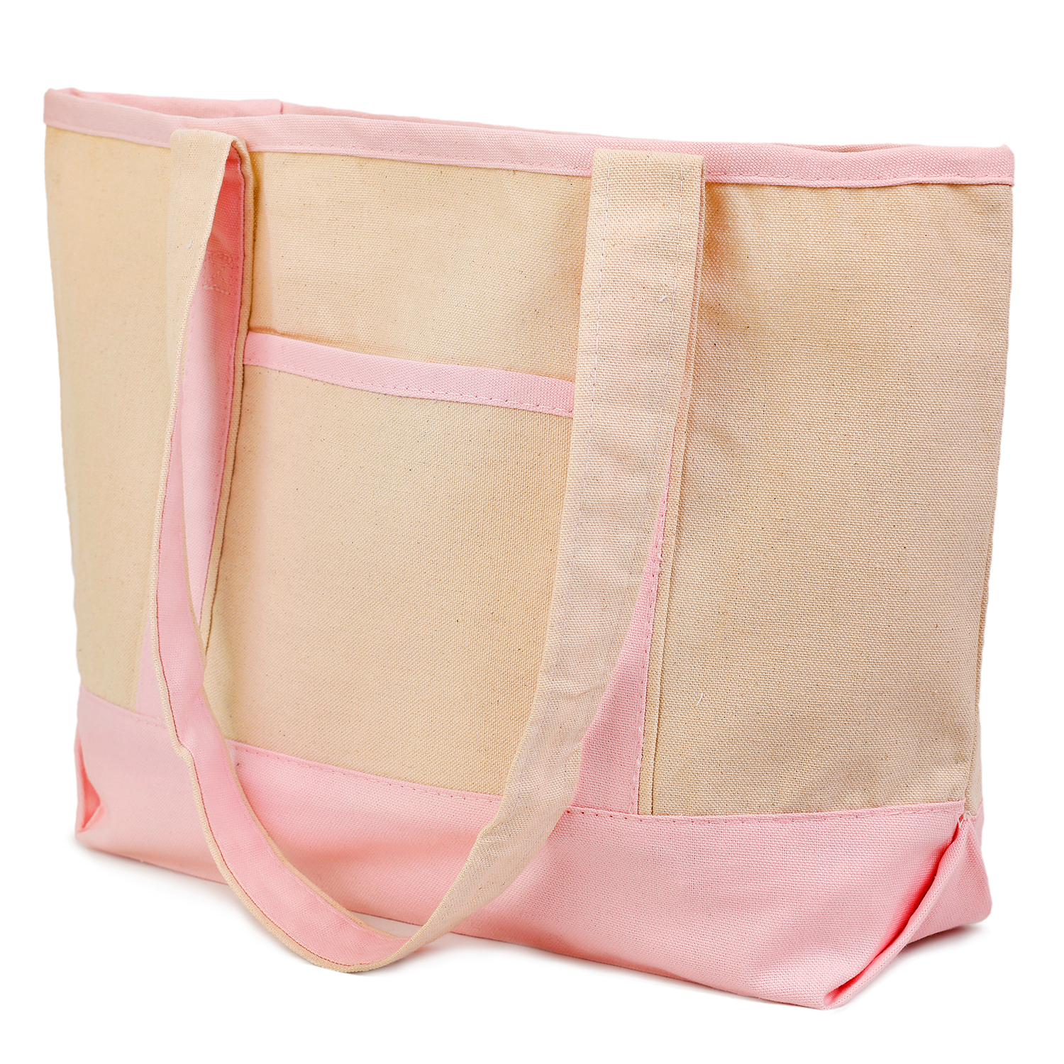 Small Deluxe Shopping Cotton Canvas Tote Bag USA Decorated (18.5" x 12"), custom tote bag with logo imprint 3