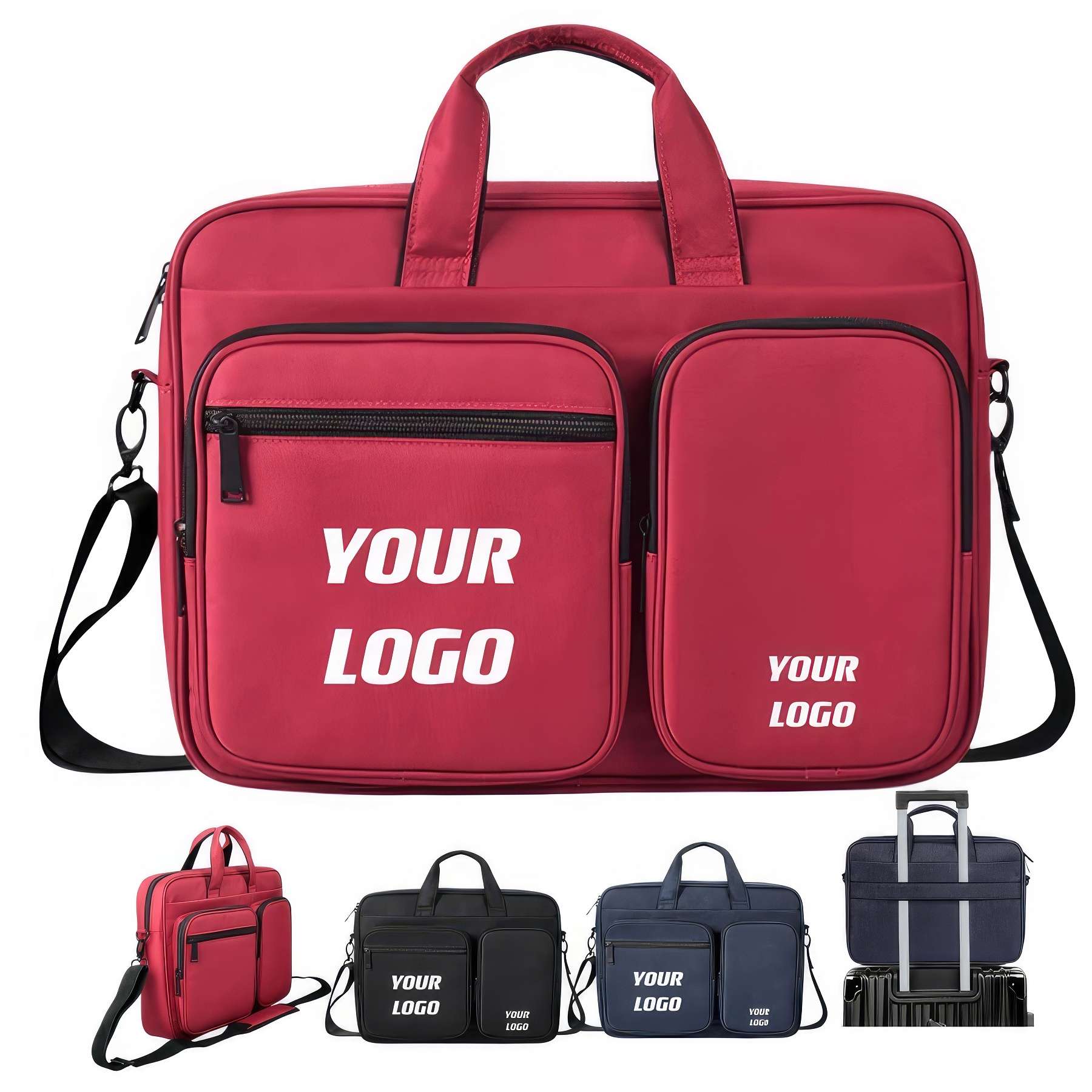 15 Inch Laptop Briefcase & Messenger Bag 2