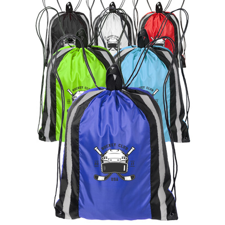Large Reflector Drawstring Backpack 3