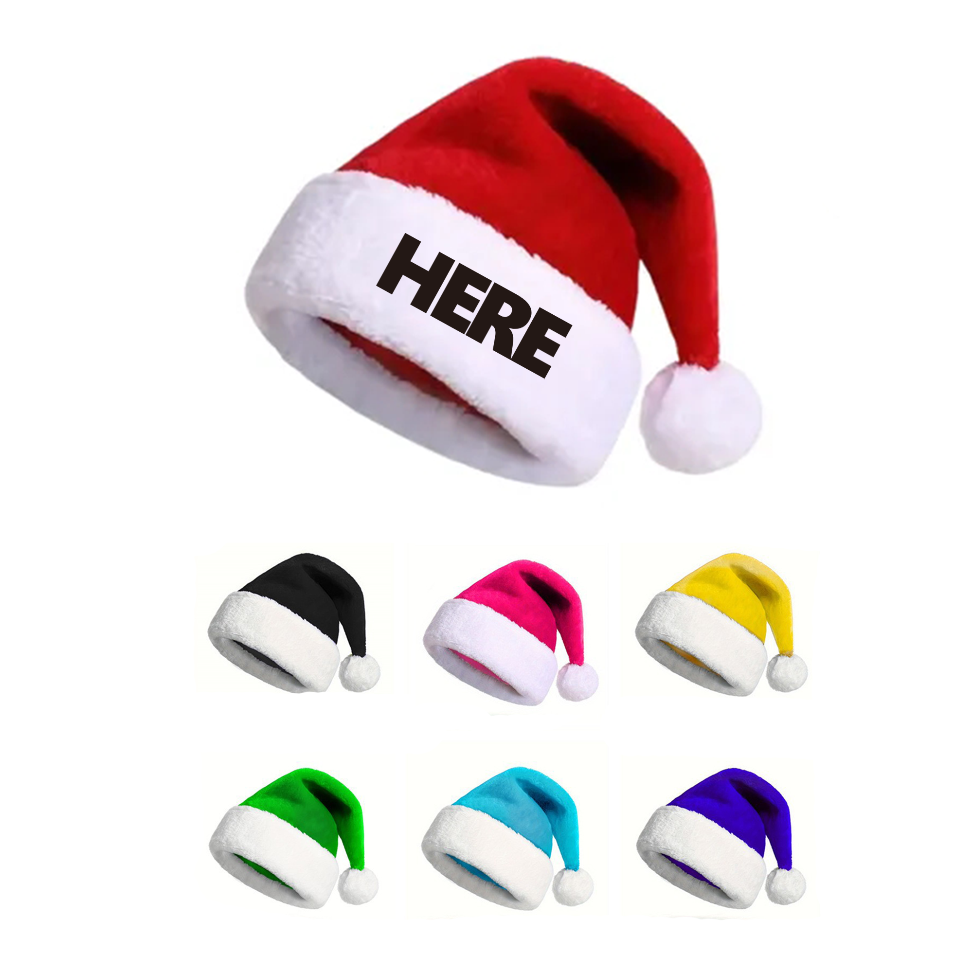 Custom Thickened Christmas Santa Party Hat 2