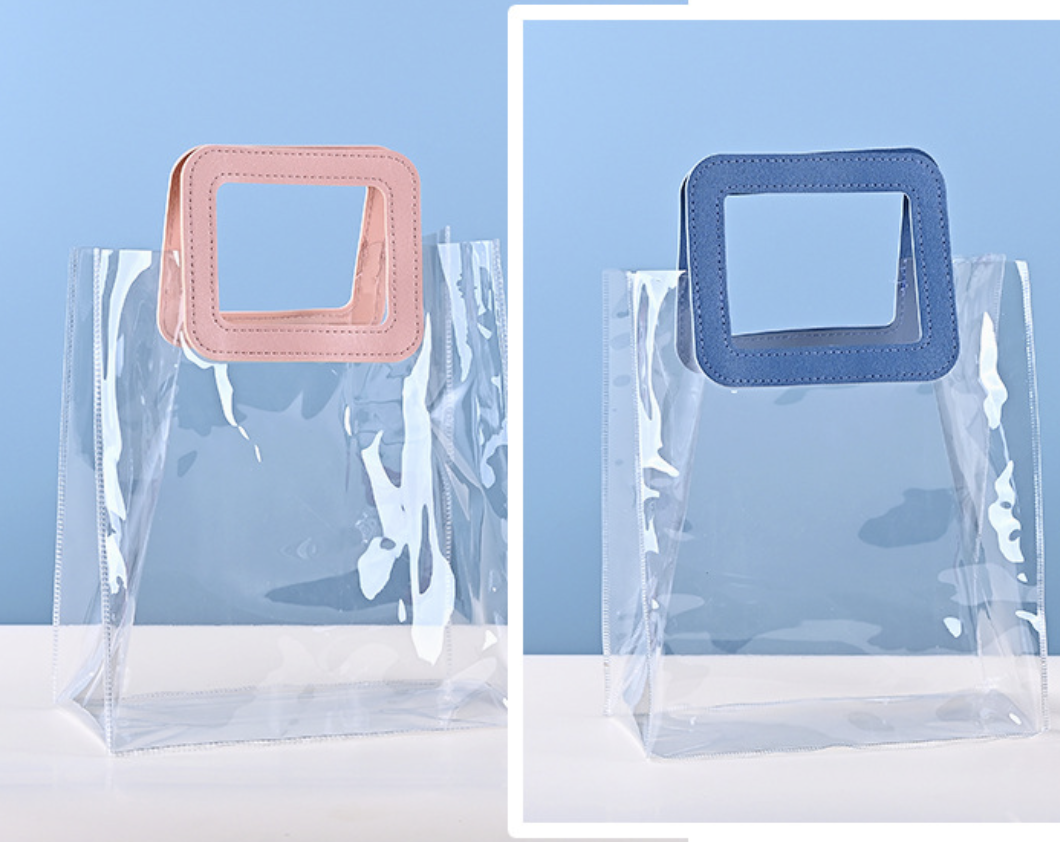 Square Handle Clear Handbag 2