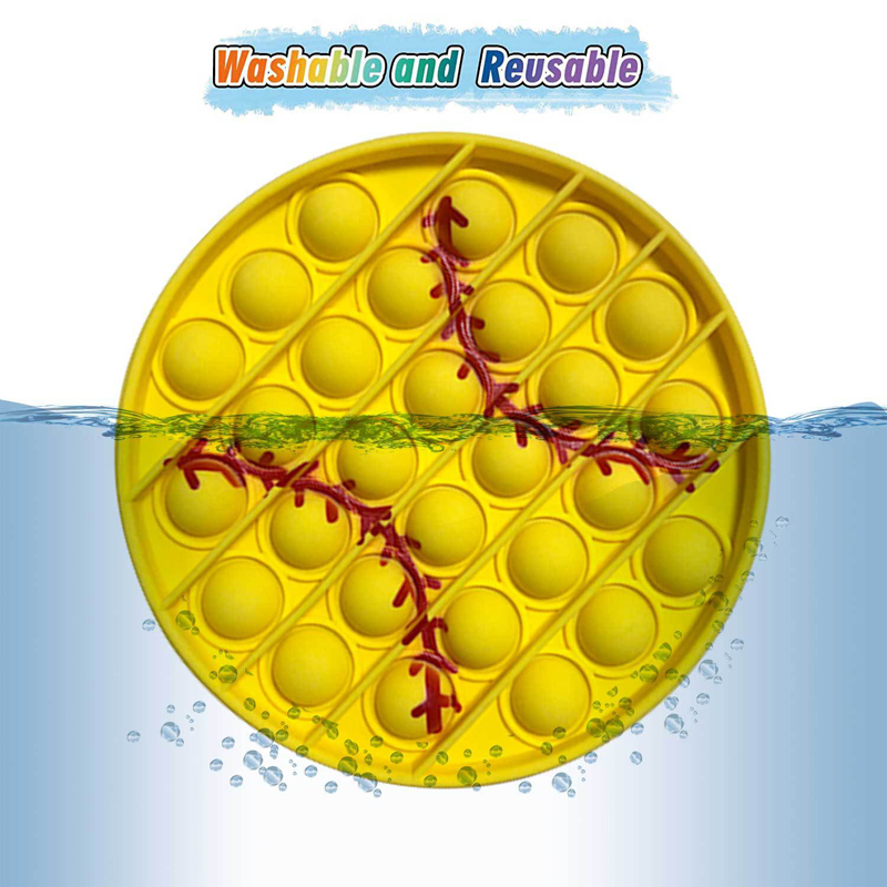 Hottest Round Push Pop Fidget Sensory Stress Reliever Toys 4