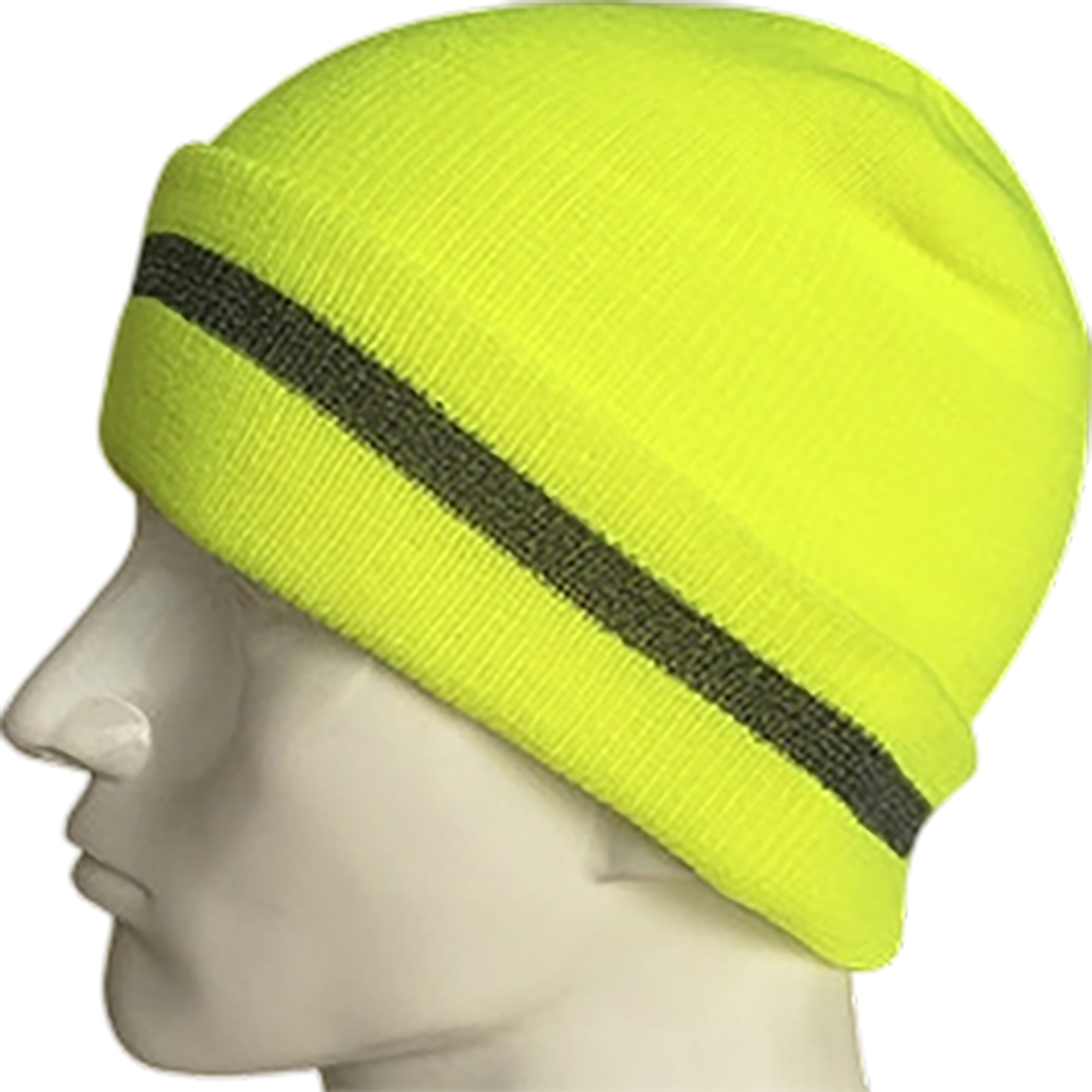 Reflective Knit Beanie With Woven Label 7" x 11" 13