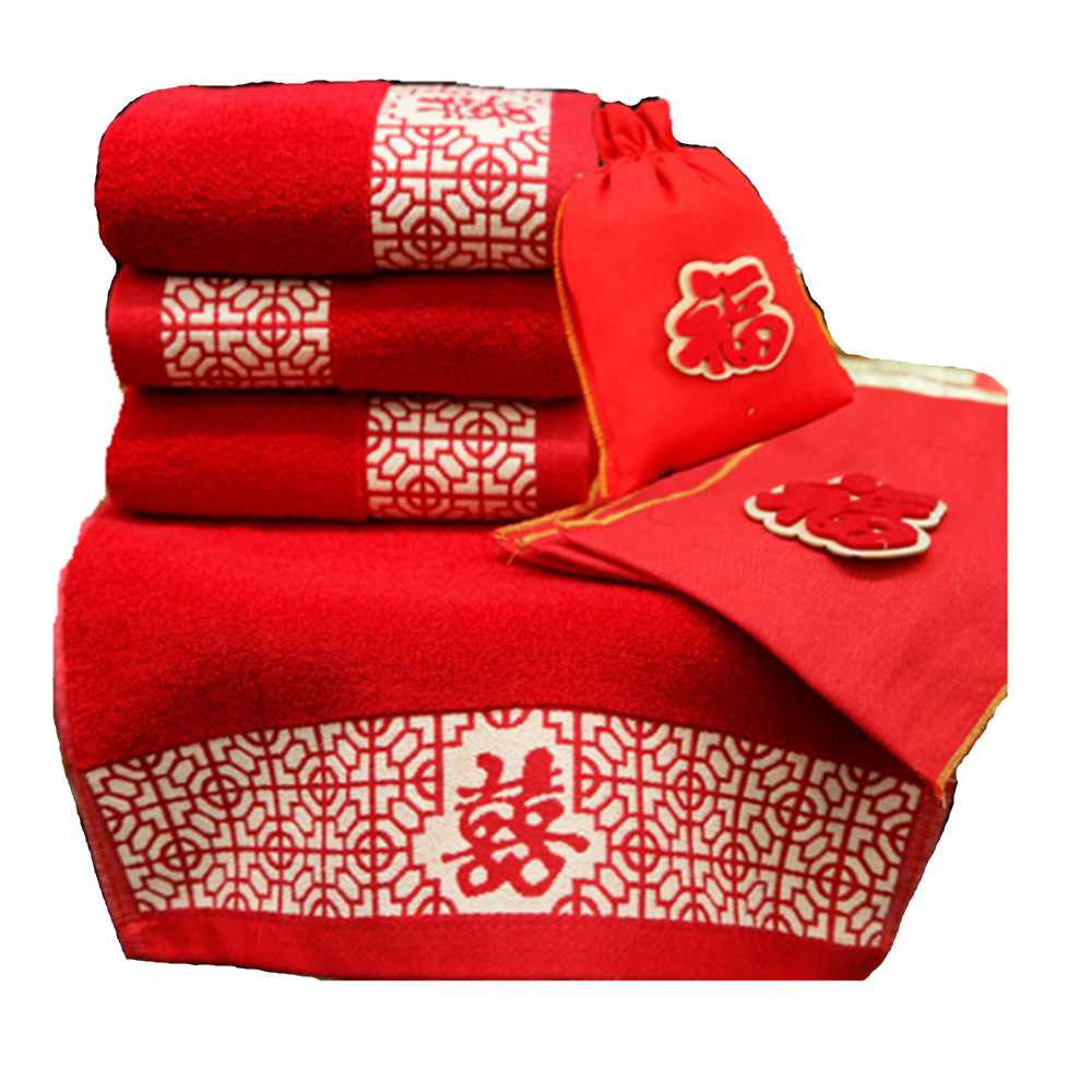 Wedding Theme Red Hand Towel 2