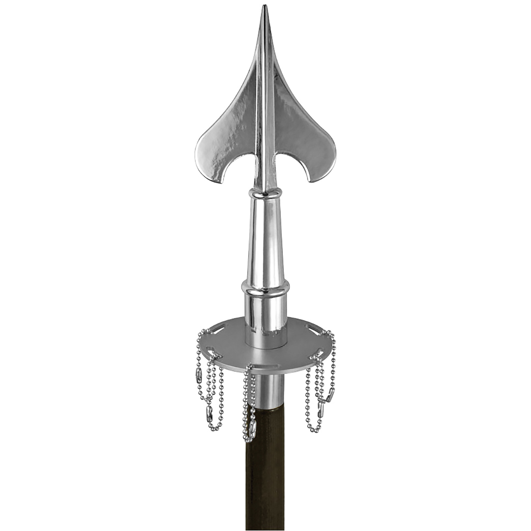 Silver Metal Streamer Pole Ring 3