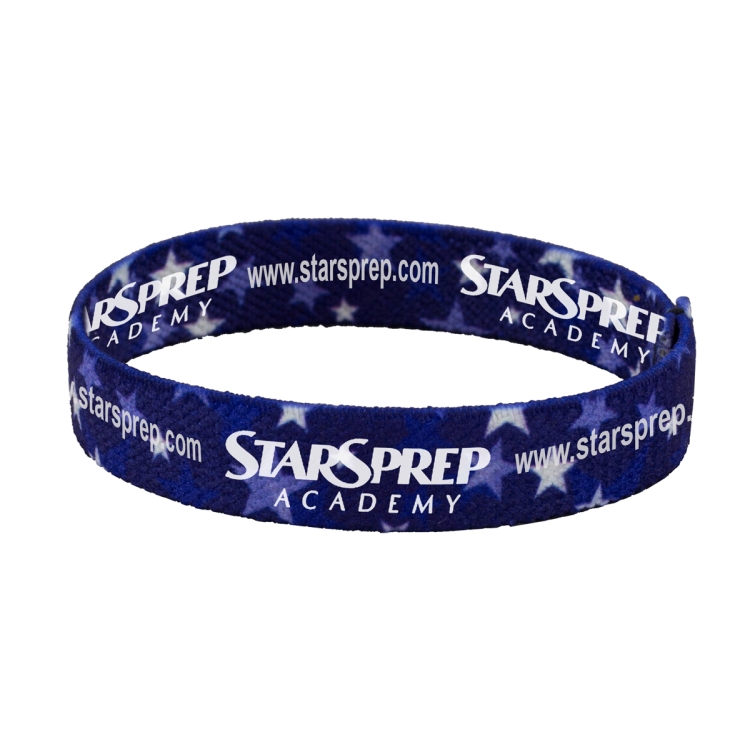 "WRIST TWIST" - 1" Stretchy Elastic Dye Sublimation Wristbands - PhotoImage ® Full Color Imprint 1