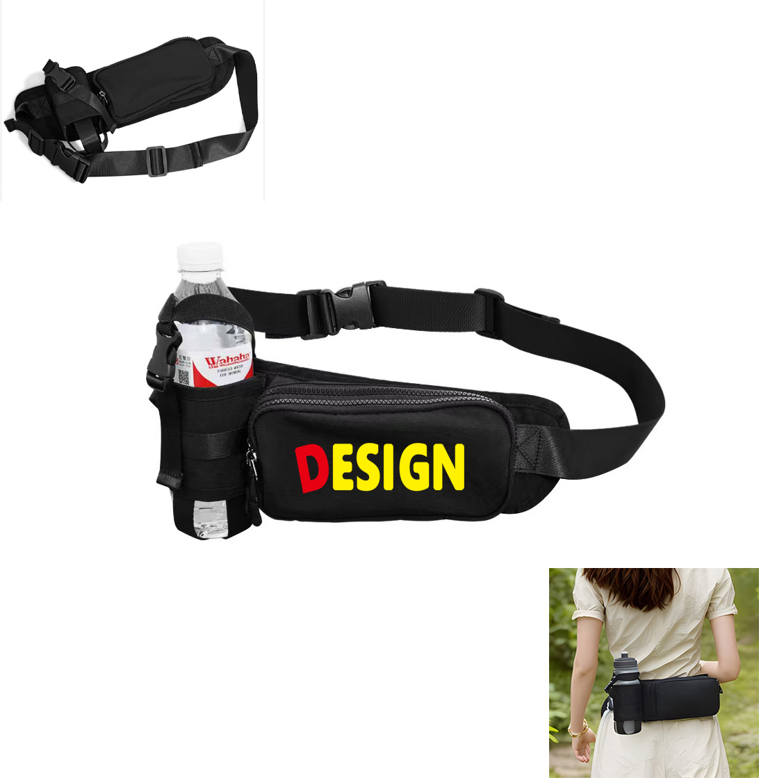 Adjustable Running Waist Bag with Bottle Holder 2