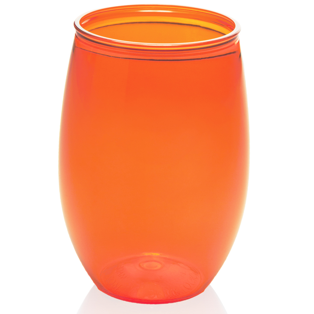16 oz. Plastic Stemless Wine Glasses
