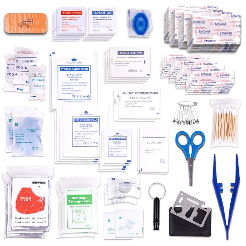 110pc OSHA Compliant First Aid Kit in Easy Carry EVA Zipper 4