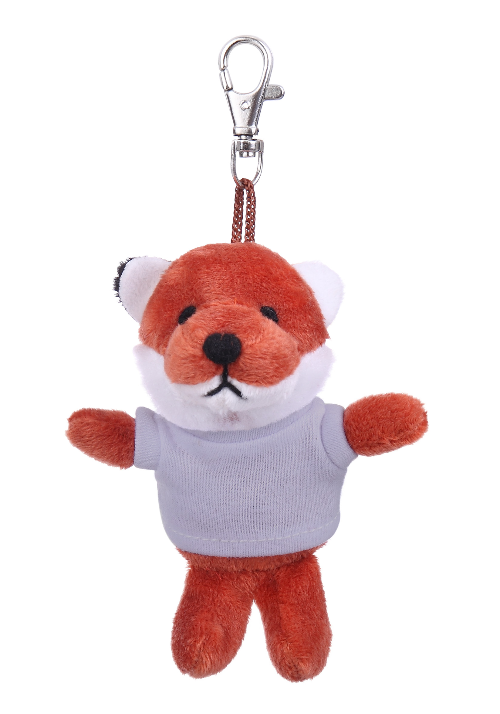 Soft Plush Fox Keychain with Tee 12