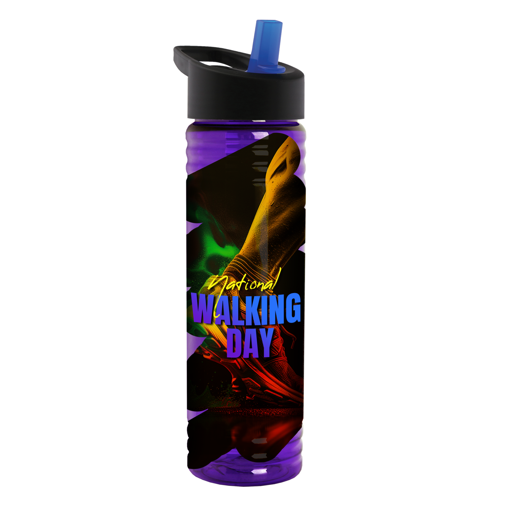 Garyline® Slim Fit Bottle with Flip-Straw Lid - 24 oz. 75