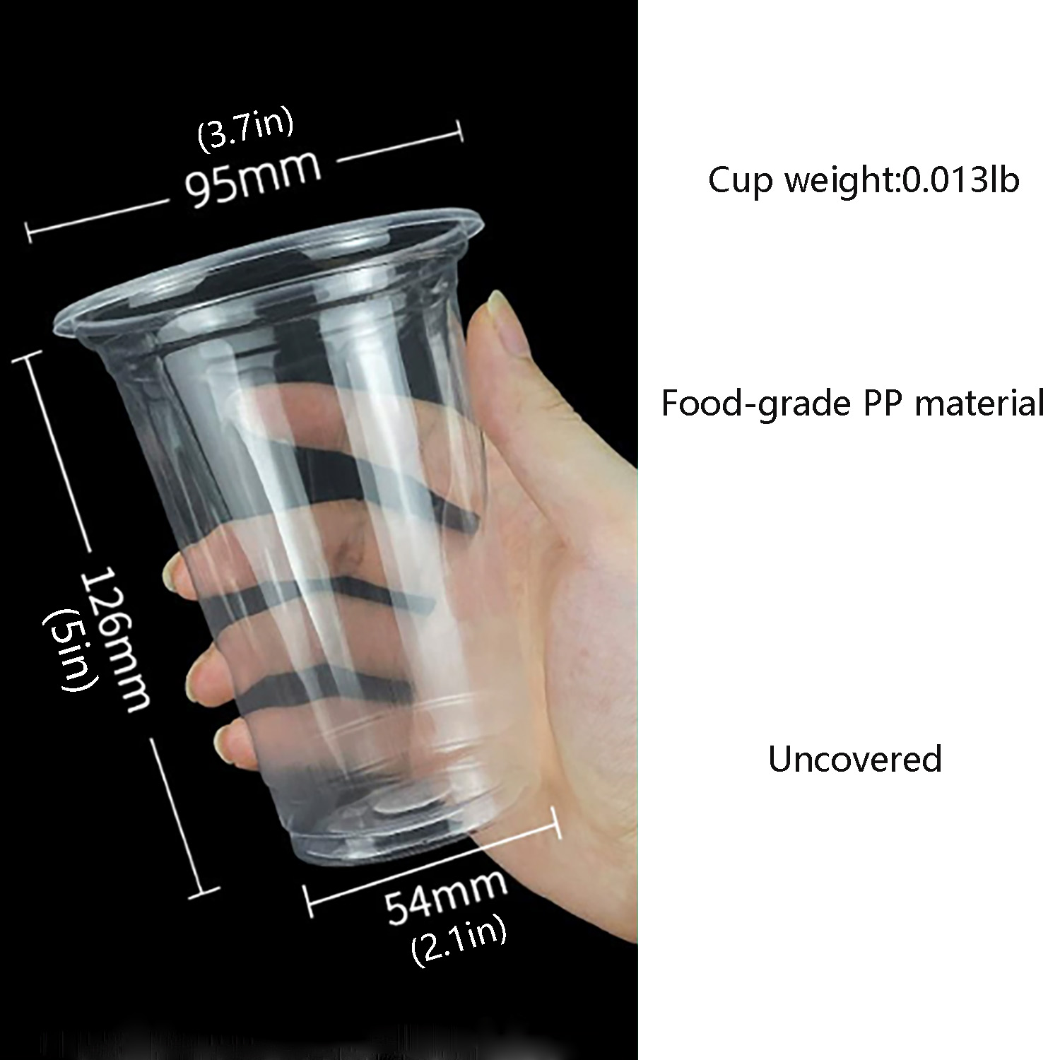 16oz Food Grade Disposable Clear Plastic Cup 5