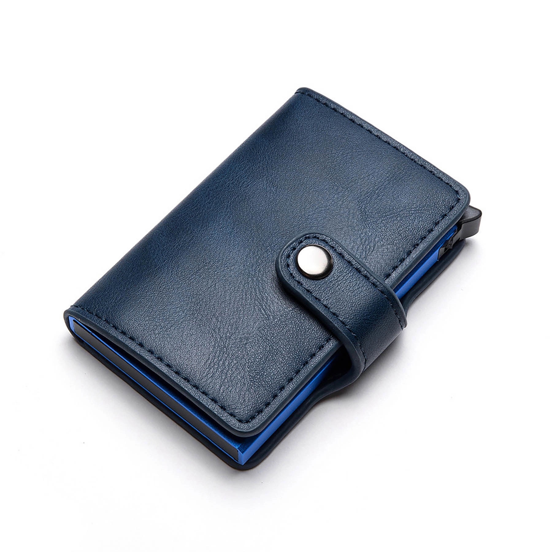 Front Pocket Minimalist Leather Slim Wallet RFID Blocking 1