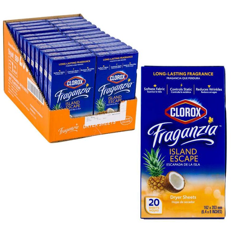 Clorox Fraganzia Dryer Sheets - Island Escape 2