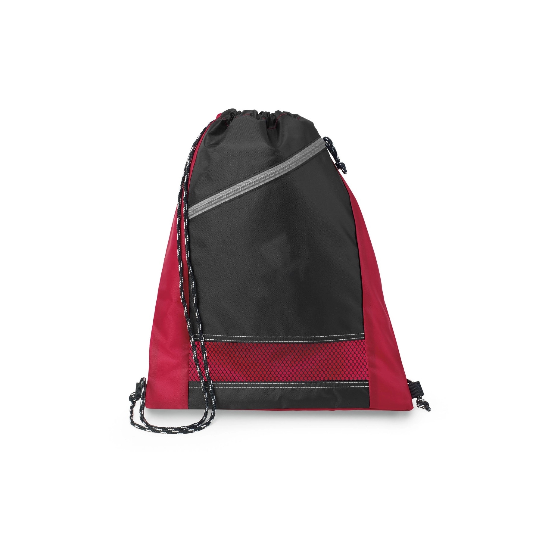 Pocket Polyester Drawstring Backpack 3