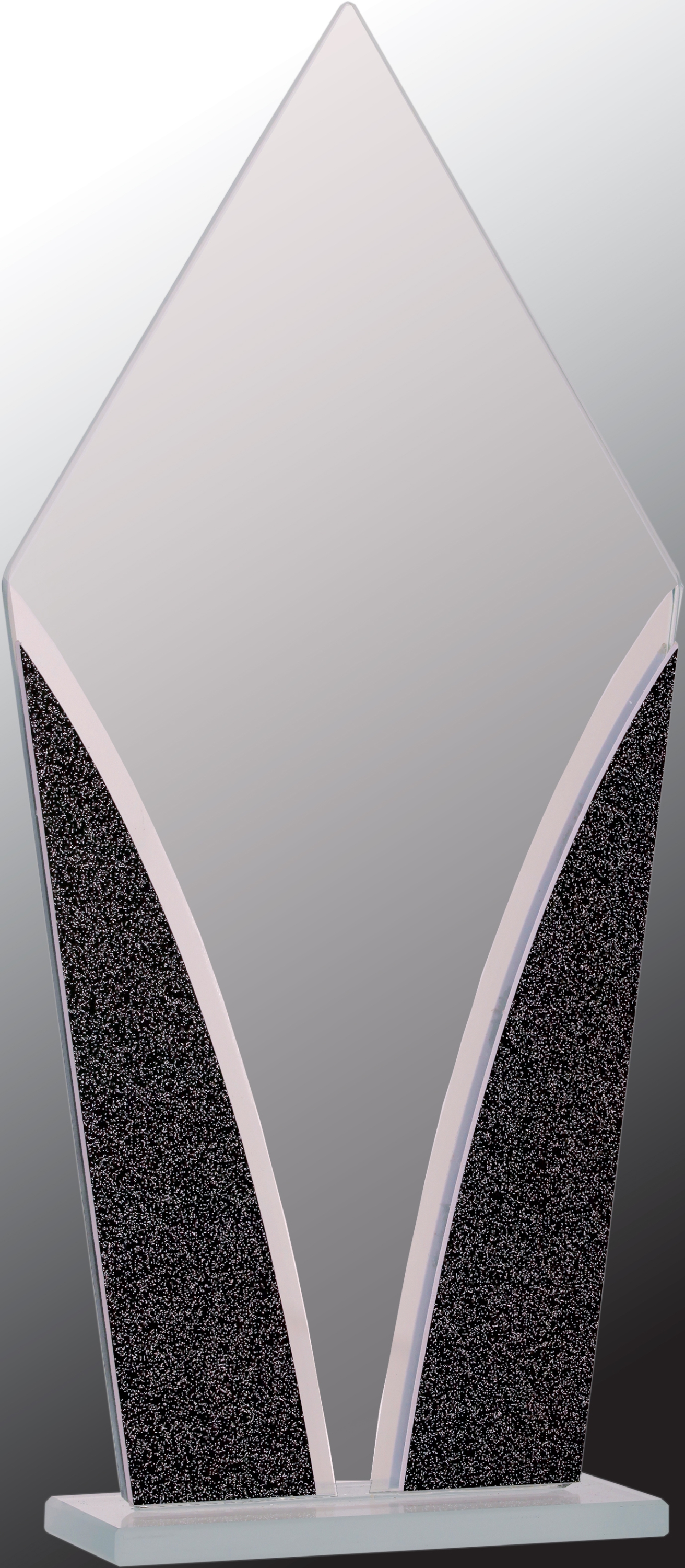 10 1/2" Diamond Designer Glass Award 2